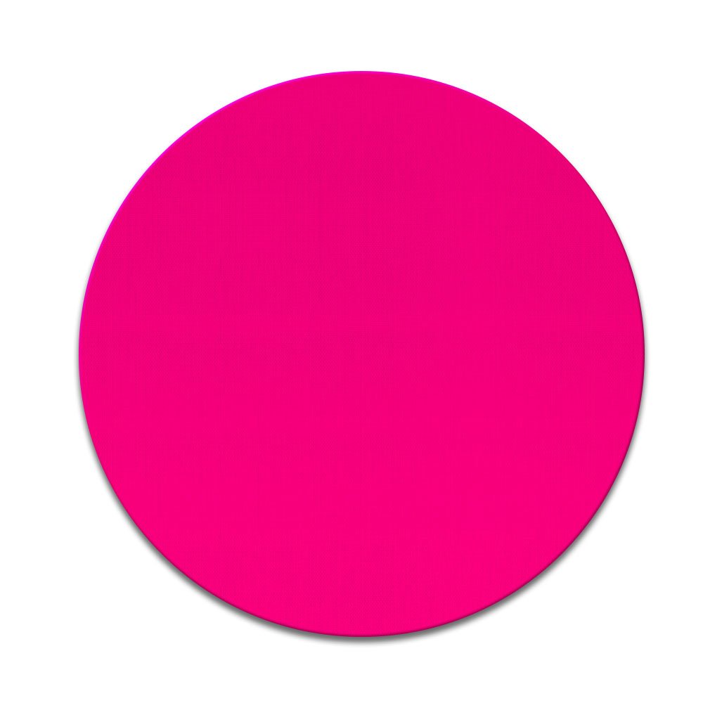 FINCIBO Non-Slip Round Mouse Pad - Hot Pink Gaming Mousepad for PC, Laptop & Office Desk | Smooth Tracking for Work & Gaming | Perfect for Home, Office & Computer Setup