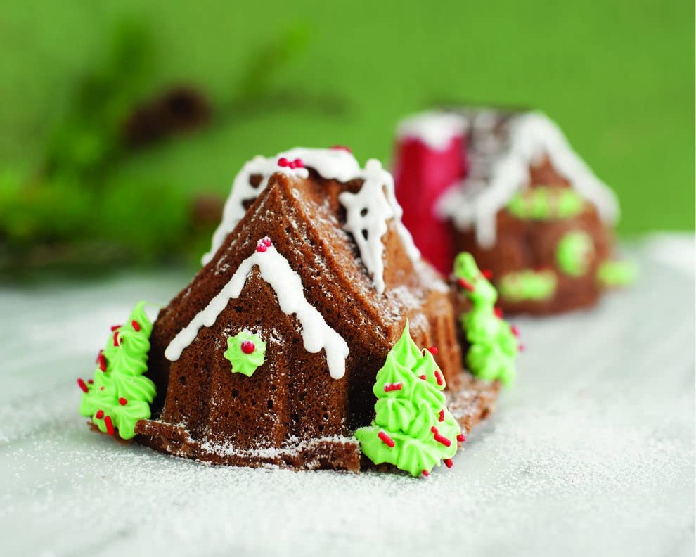 Nordic Ware Gingerbread House Duet Pan Set - Nonstick Bakeware for Holiday Cookie Making, Christmas Baking, and Festive Desserts | Perfect for Gingerbread Houses, Cookies, and Seasonal Treats