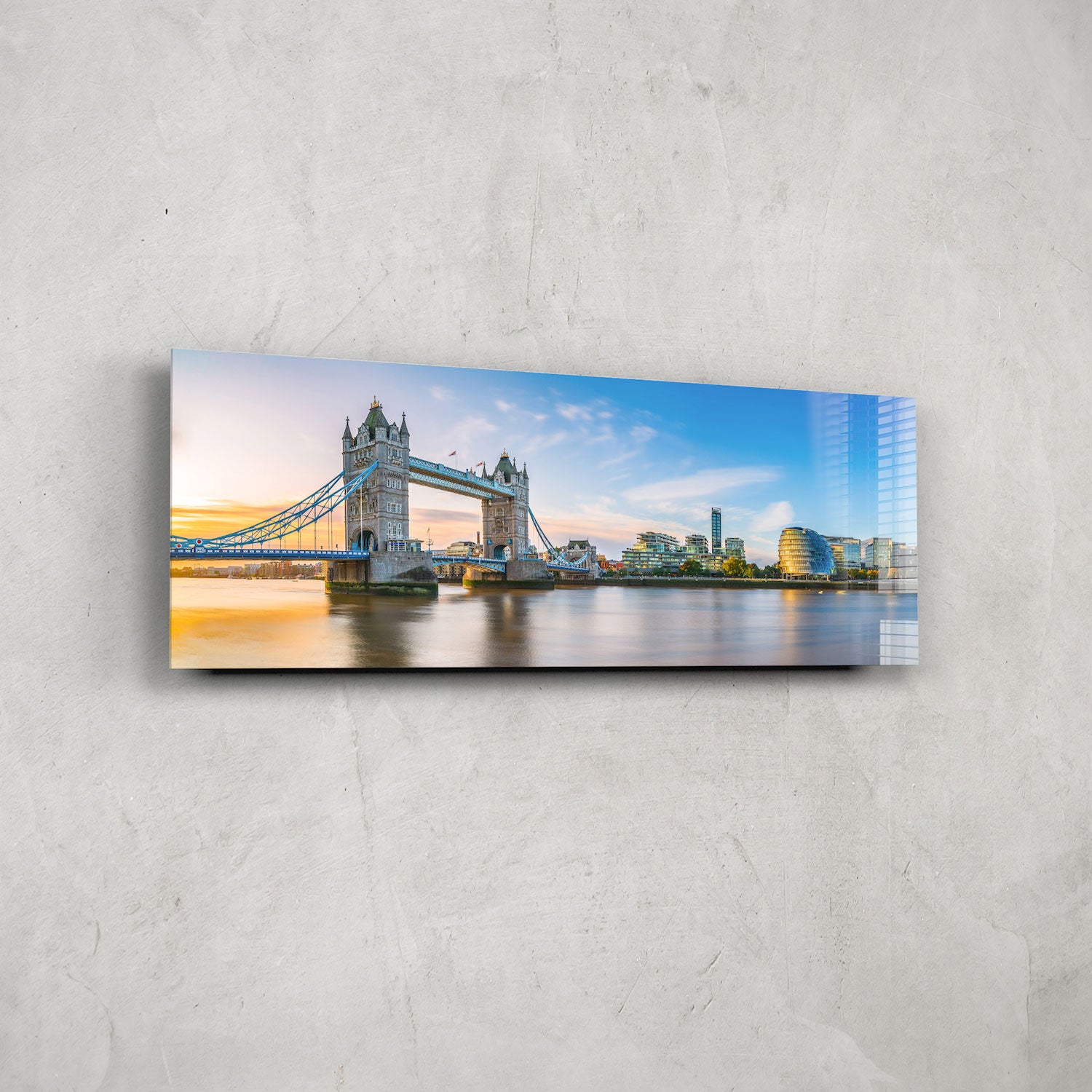 Tower Bridge London Panoramic View - Iconic British Landmark Souvenir for Home & Office Decor | Perfect for Travel Enthusiasts & History Lovers