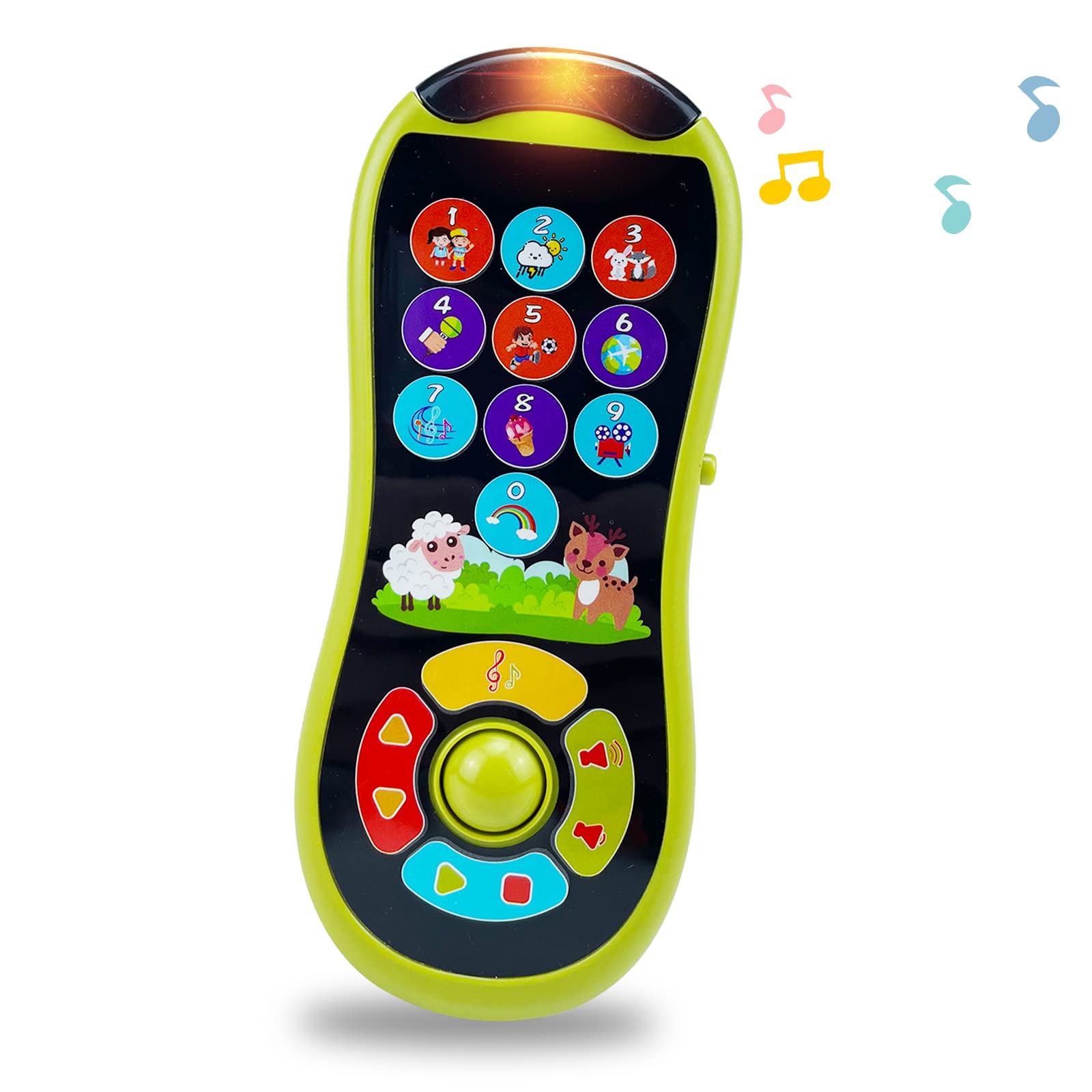 **Ynanimery Kids Toy Phone - Interactive Baby Cell Phone with Music, Lights & Sounds for Toddlers & Preschoolers | Early Learning Educational Gift for Boys & Girls | Perfect for Pretend Play & Developmental Fun**