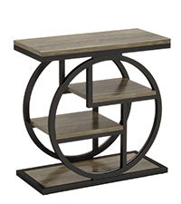 4-Tier Wooden End Table with Storage Shelves - Modern Side Table for Living Room, Bedroom & Office - Perfect for Organizing Books, Plants & Decor