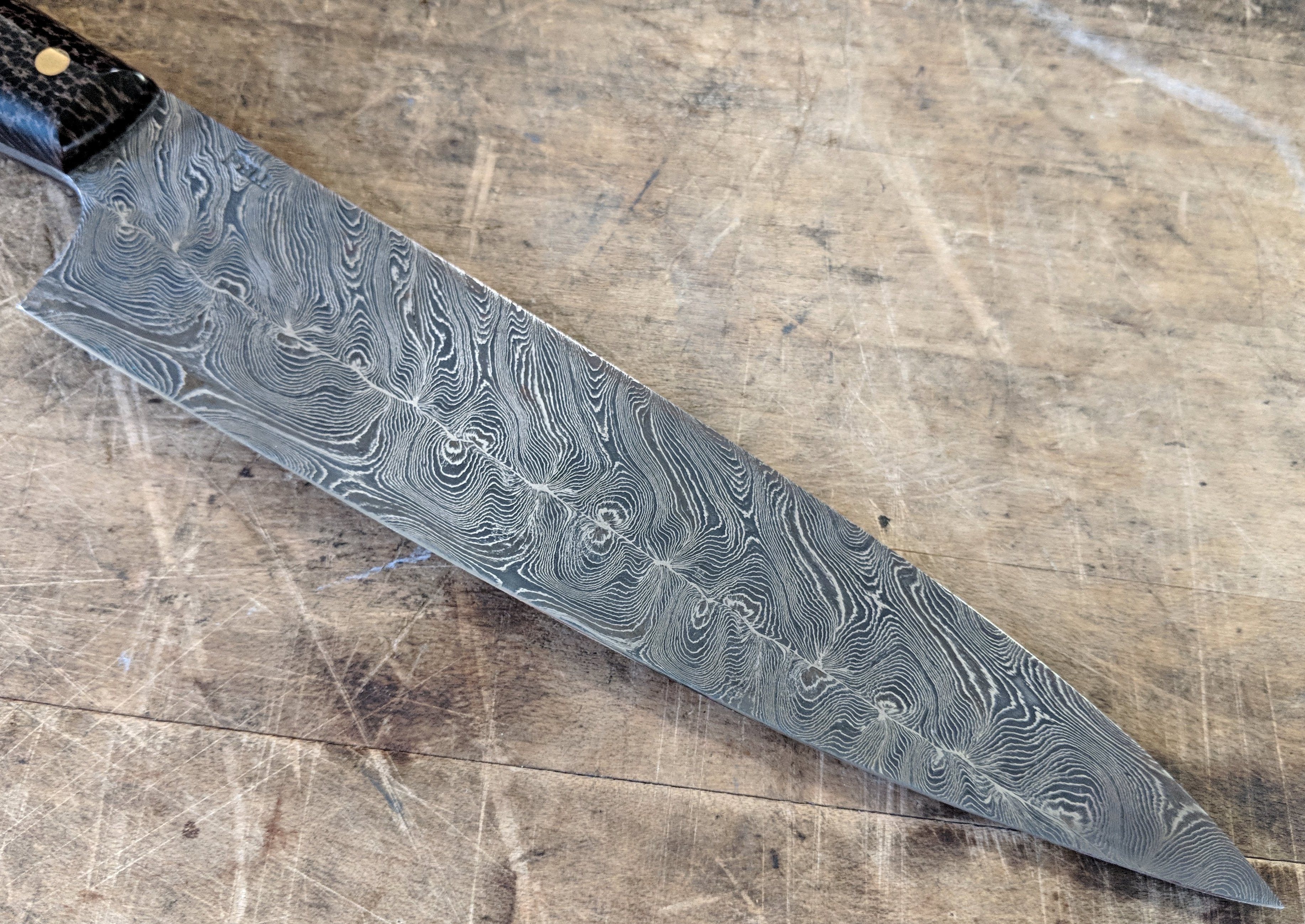 Premium Fell Knives Double Twist Damascus 7