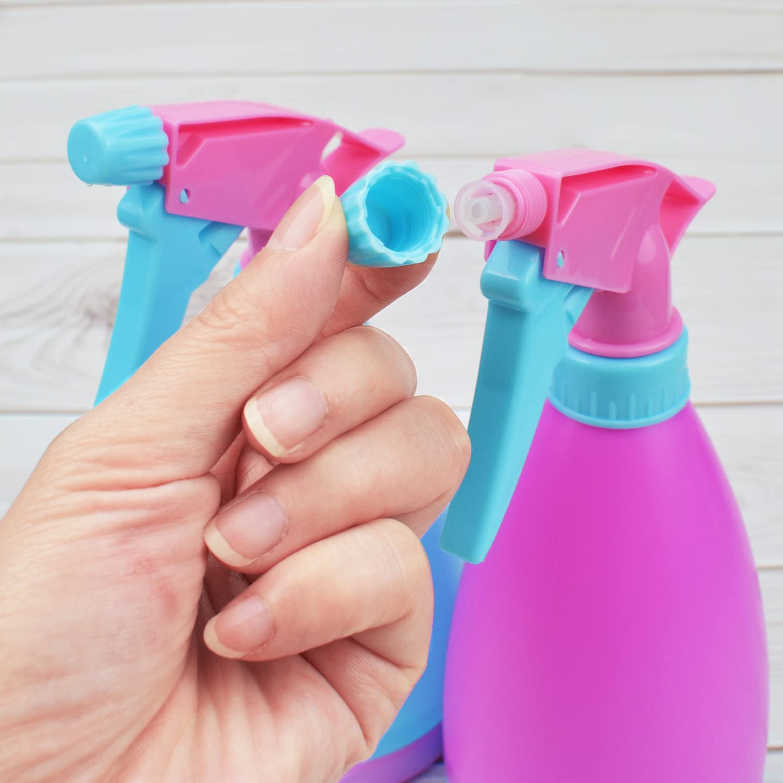 500ml Mist Spray Bottles 2-Pack - Leakproof Refillable Sprayer for Cleaning & Gardening