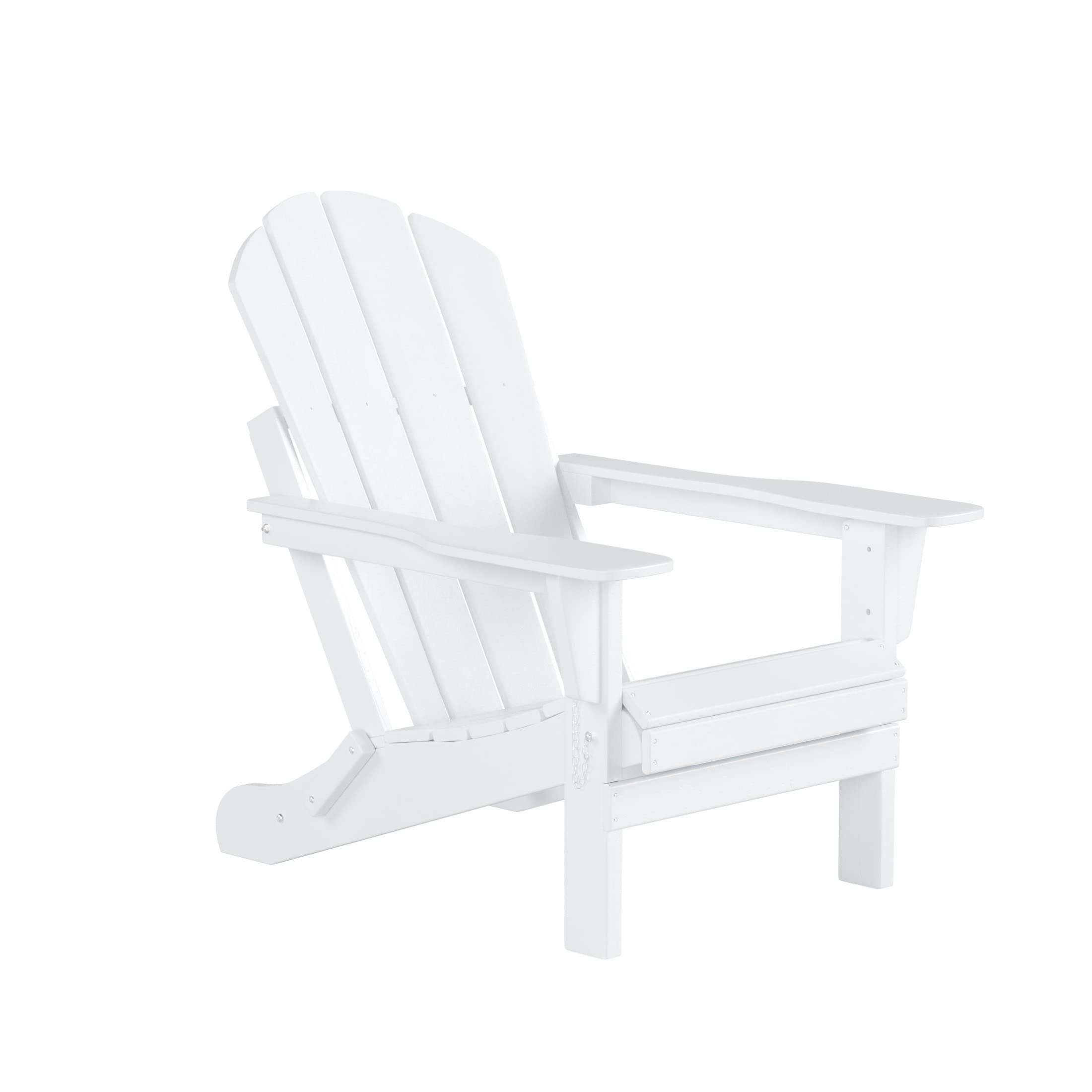 WestinTrends Malibu 2-Piece All-Weather Outdoor Adirondack Chair Set with Side Table - Durable Plastic Patio Furniture for Porch, Deck, Backyard & Garden - Perfect for Relaxing, Sunbathing & Outdoor Entertaining