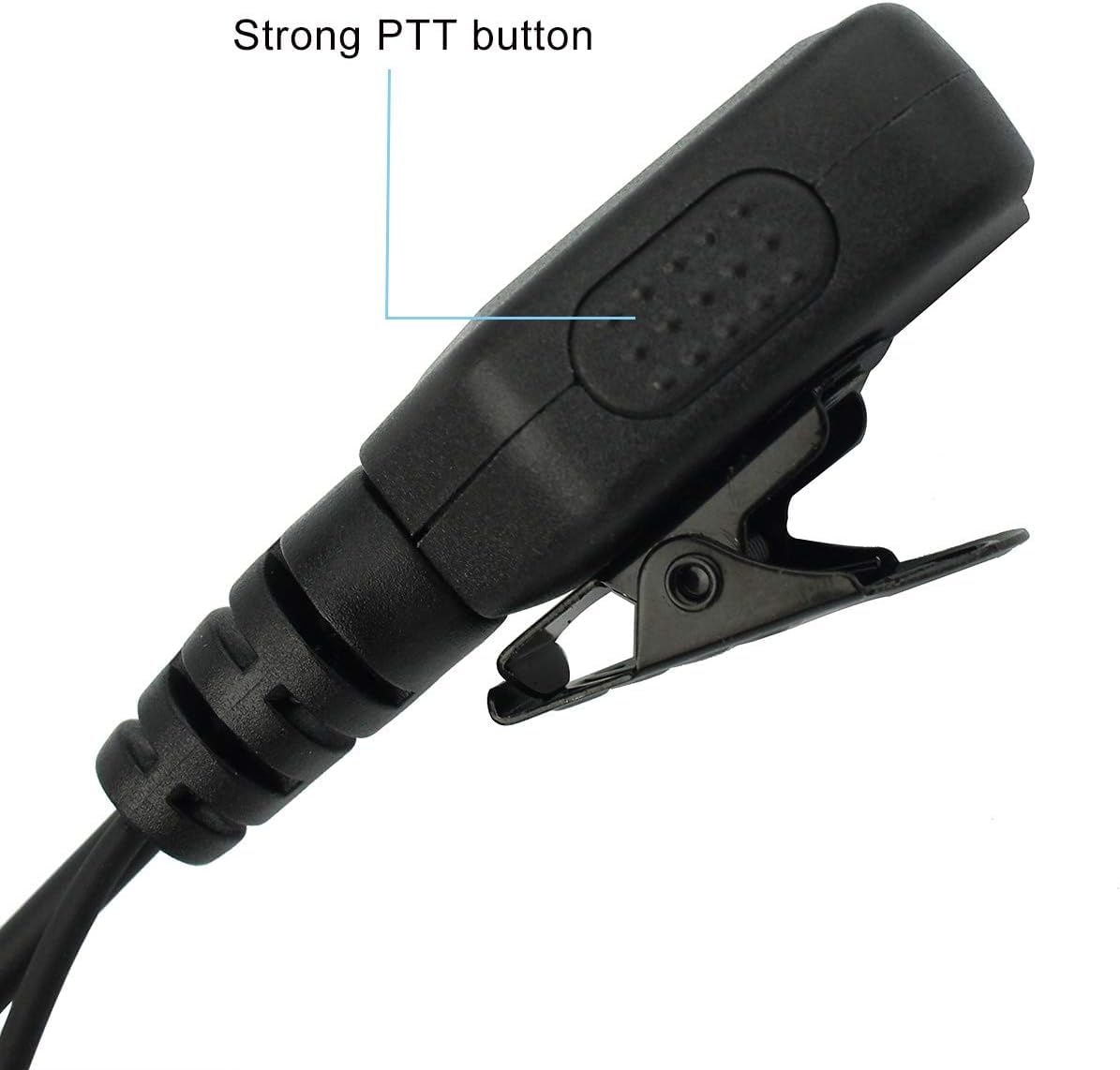 Retevis R111 Walkie Talkie Earpiece - G Type 2 Pin Earphone with Volume Control, Compatible with RT24 RT27 RT22 RT21 RT7 Baofeng BF-888s Sunreal Kenwood TYT OCDAY Radios (10 Pack) - Ideal for Security, Construction, Warehouse & Outdoor Communication
