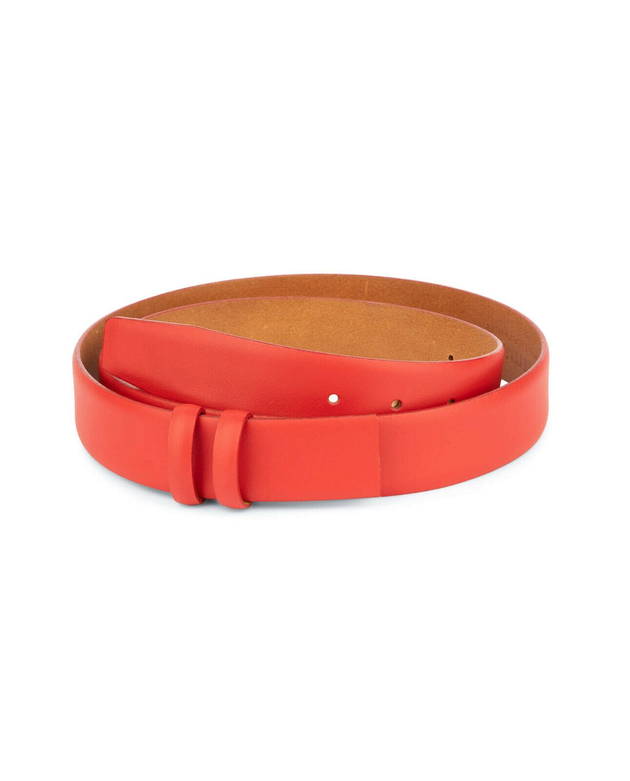 Genuine Leather Replacement Red Belt Straps for Dunhill Buckles - 35mm Men's Dress Belt for Business & Formal Occasions