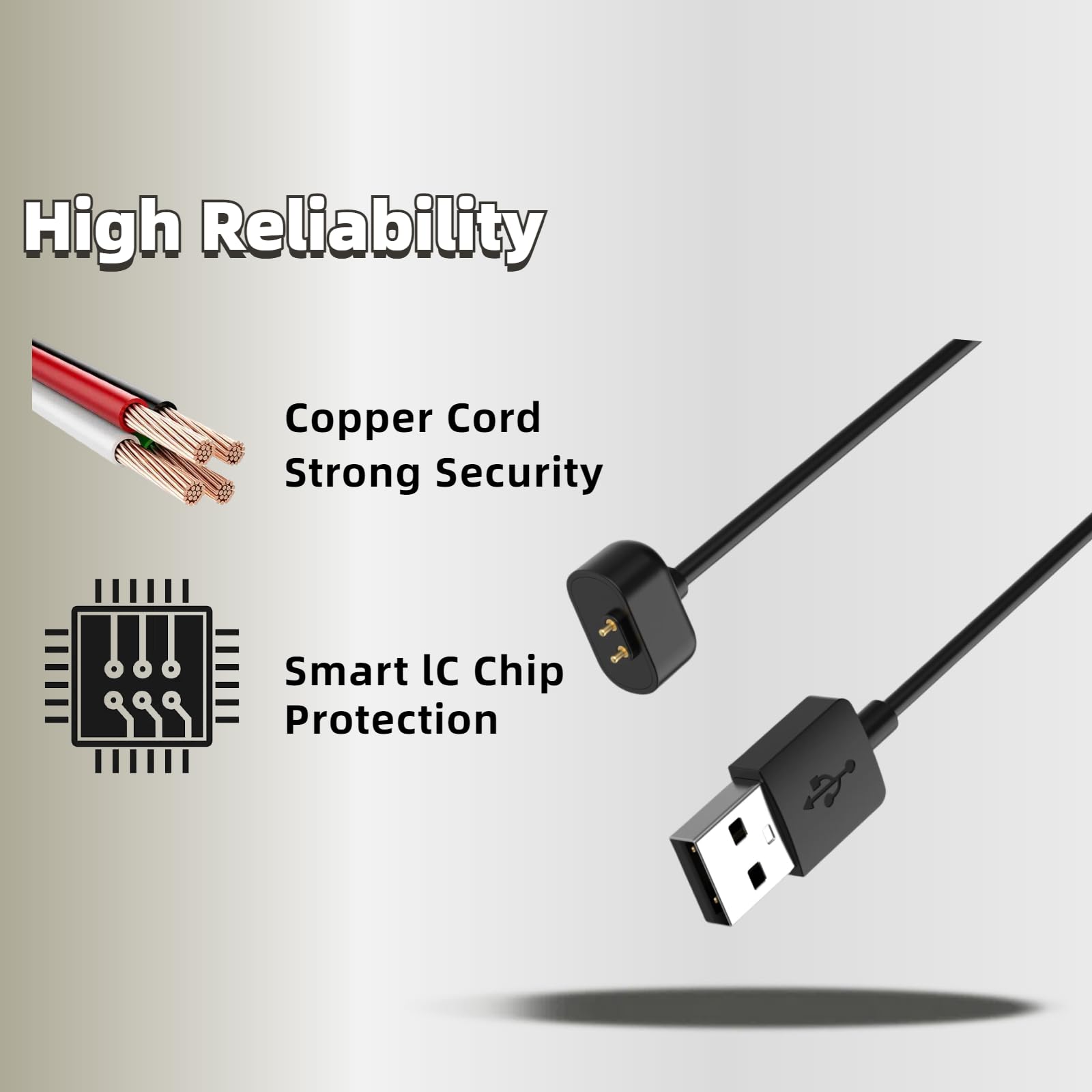Original Title: Compatible with Amazfit Band 7 Charger Cable,Replacement Charging Cable Magnetic USB A Charger 3.3ft/1M Optimized Title: Amazfit Band 7 Replacement Charger Cable - Magnetic USB A Charging Cable (3.3ft/1M) - Compatible with Amazfit Band 7 - Perfect for Home, Office & Travel Use
