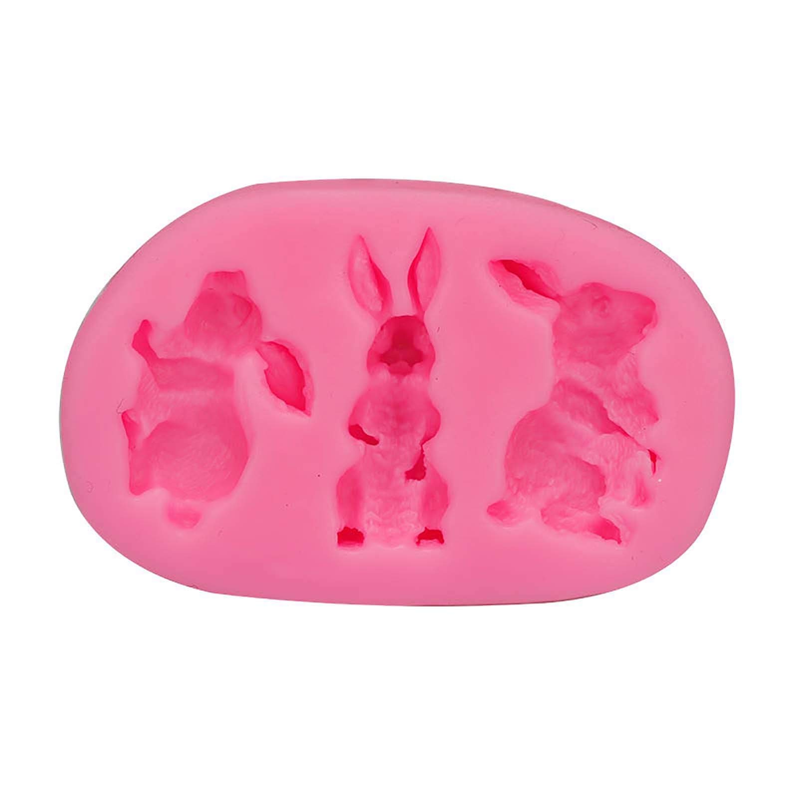Easter Bunny Silicone Cake Mold - Rabbit Baking Eggs Decoration Kit with Flower Basket for Cupcakes, Funnel Cakes & DIY Desserts - Perfect for Easter Party Decorations, Holiday Baking & Home Kitchen Use