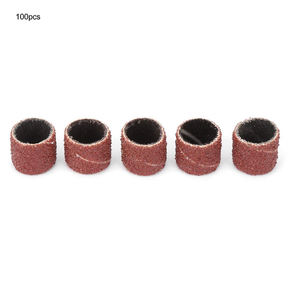 100Pcs 12mm Abrasive Sanding Discs with Shank - Flap Wheel Sandpaper for Metal Wood Polishing - Compatible with Electric Grinders & Rotary Tools - Perfect for DIY Projects, Metalworking & Woodworking