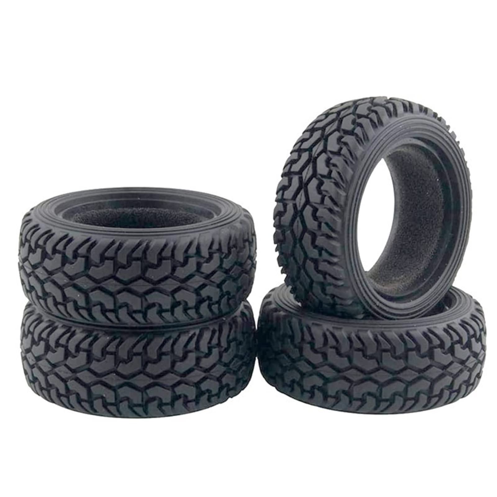 Sarkoyar 4Pcs High Grip Off-Road RC Car Tires - Durable Rubber Replacement Tires for 1/10 Scale RC Vehicles - Perfect for Racing, Crawling & Off-Road Adventures