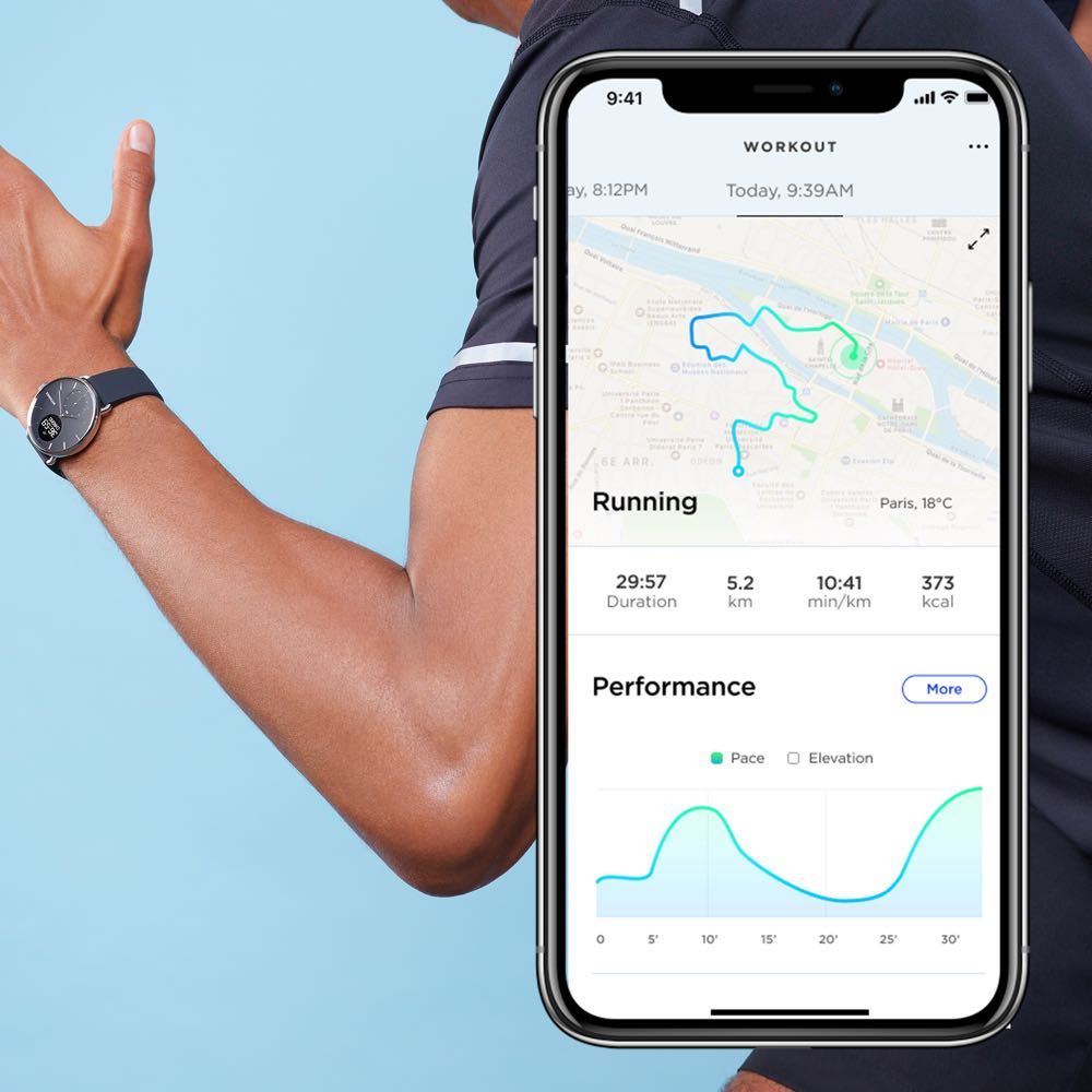 Withings ScanWatch 38mm Hybrid Smartwatch with ECG, Heart Rate & SpO2 Monitor - Track Sleep, Fitness & Heart Health for Active Lifestyles
