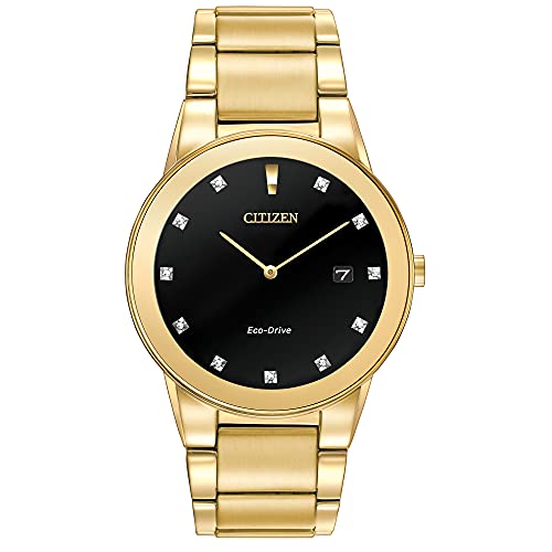 Gold Bracelet, Black Dial