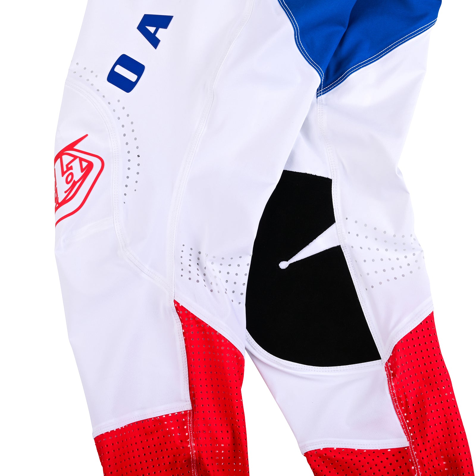 Troy Lee Designs X Oakley SE Ultra Pant - White & Blue Motocross Pants for Men | Durable & Breathable Riding Gear for MX, Off-Road & Adventure Motorcycling