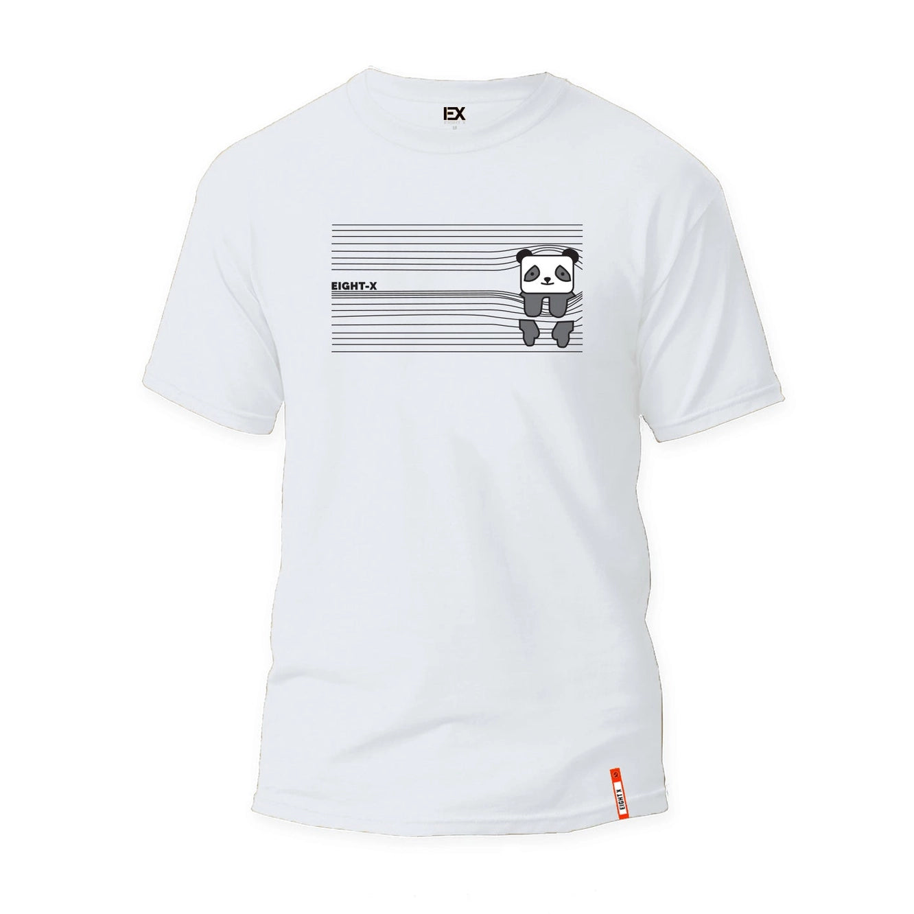Eight X Peek A Boo Panda Graphic T-Shirt - Soft Textured Cotton Tee for Men & Women - Perfect for Casual Wear, Street Style & Panda Lovers