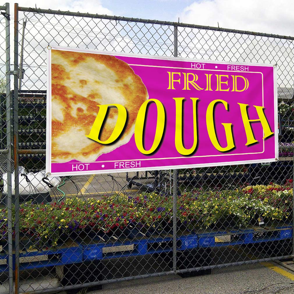 Custom Vinyl Banner for Restaurant & Cafe - Weatherproof Outdoor Sign with 6 Grommets (36x72 Inches) - Perfect for Doughnut Shops, Bars & Food Businesses