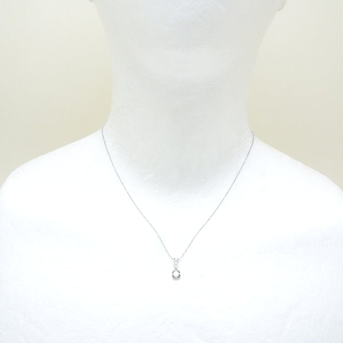 4℃ Diamond Necklace K18WG White Gold - Elegant 18K White Gold Pendant Jewelry for Women, Perfect for Anniversary, Wedding & Special Occasion Gifts