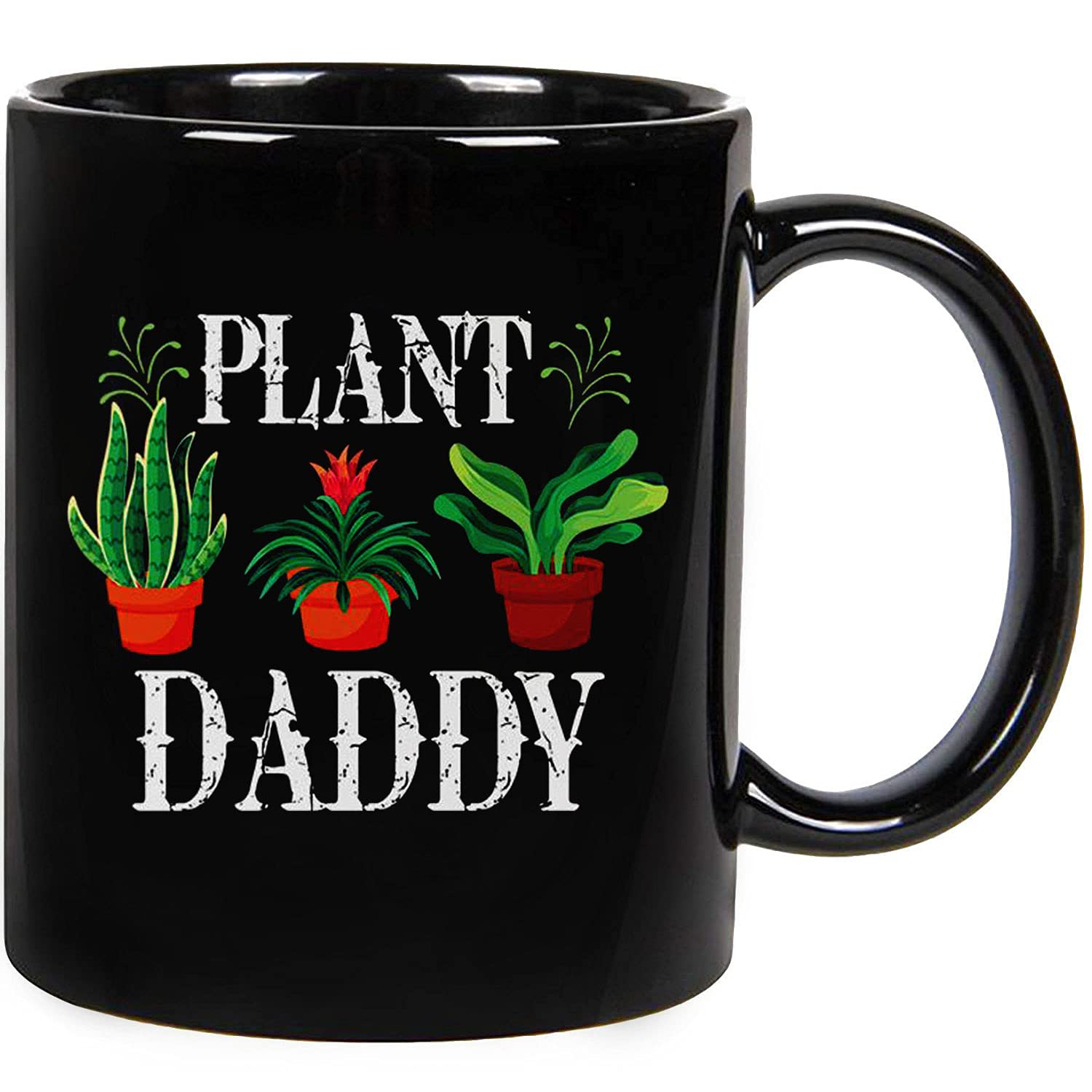 Funny Plant Daddy Mug - 11oz & 15oz Ceramic Coffee Cup for Plant Lovers, Fathers Day Gift for Crazy Plant Dad, Cactus & Succulent Enthusiasts - Perfect for Indoor Gardening, Houseplant Decor & Tea/Coffee Breaks