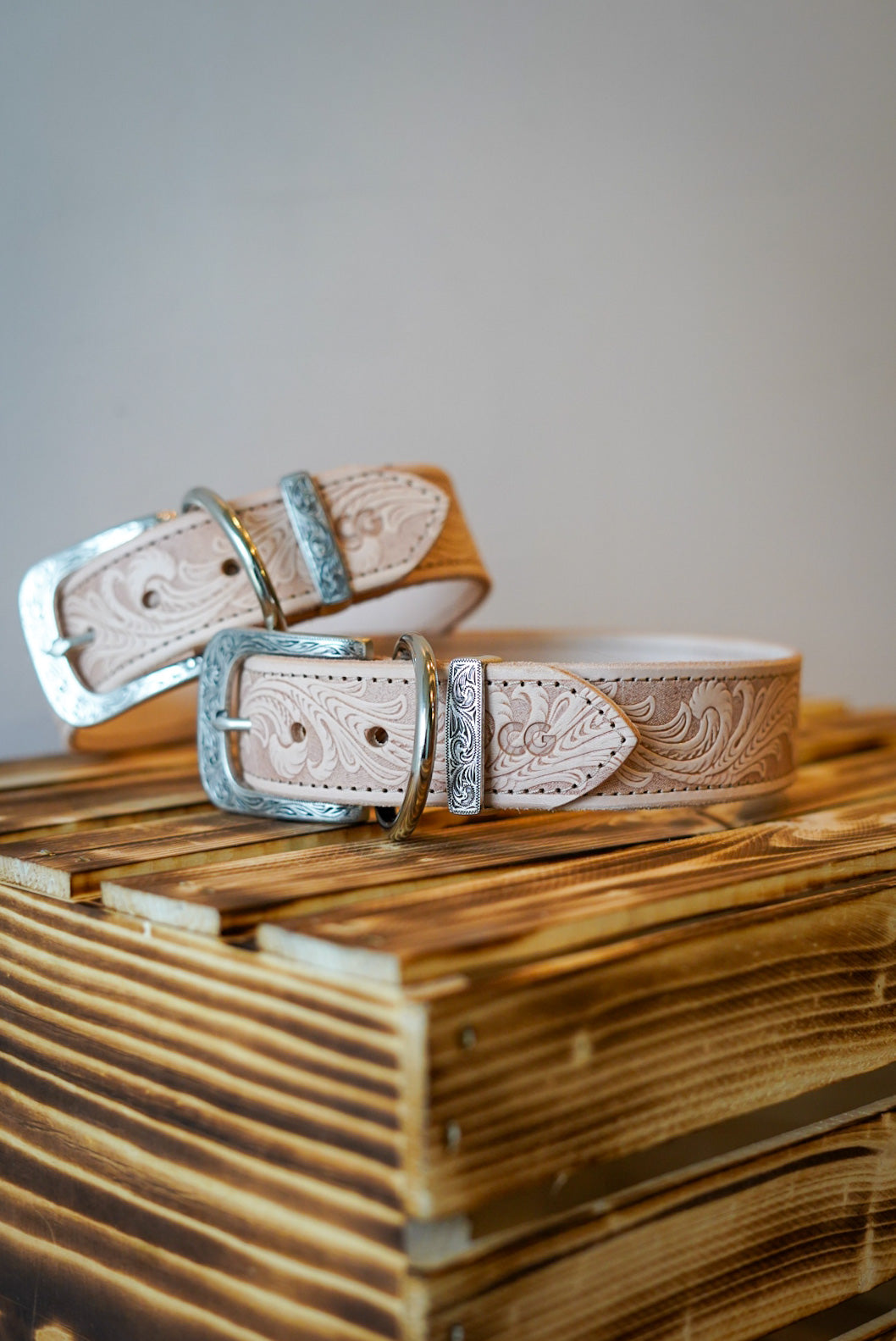 Limited Edition Western Paisley Embossed Dog Collar - Stylish & Durable Pet Accessory for Walking, Training & Outdoor Adventures
