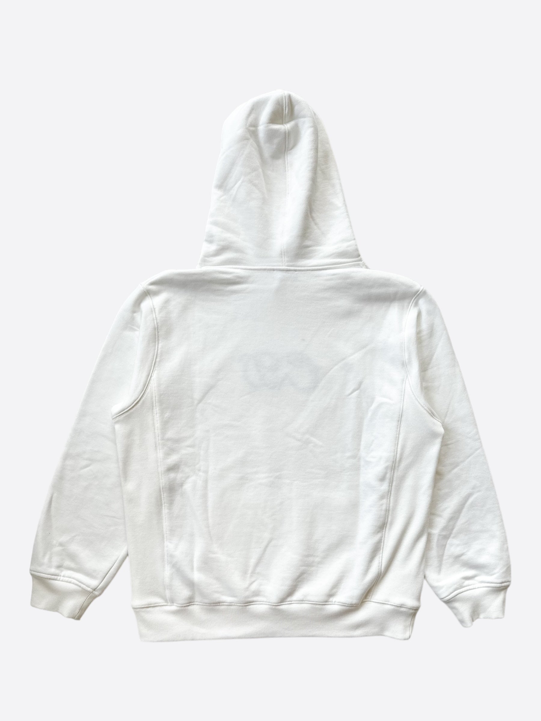 Dior Kenny Scharf White & Black Embroidered Logo Hoodie - Men's Luxury Streetwear Pullover for Casual Wear & Fashion Outfits