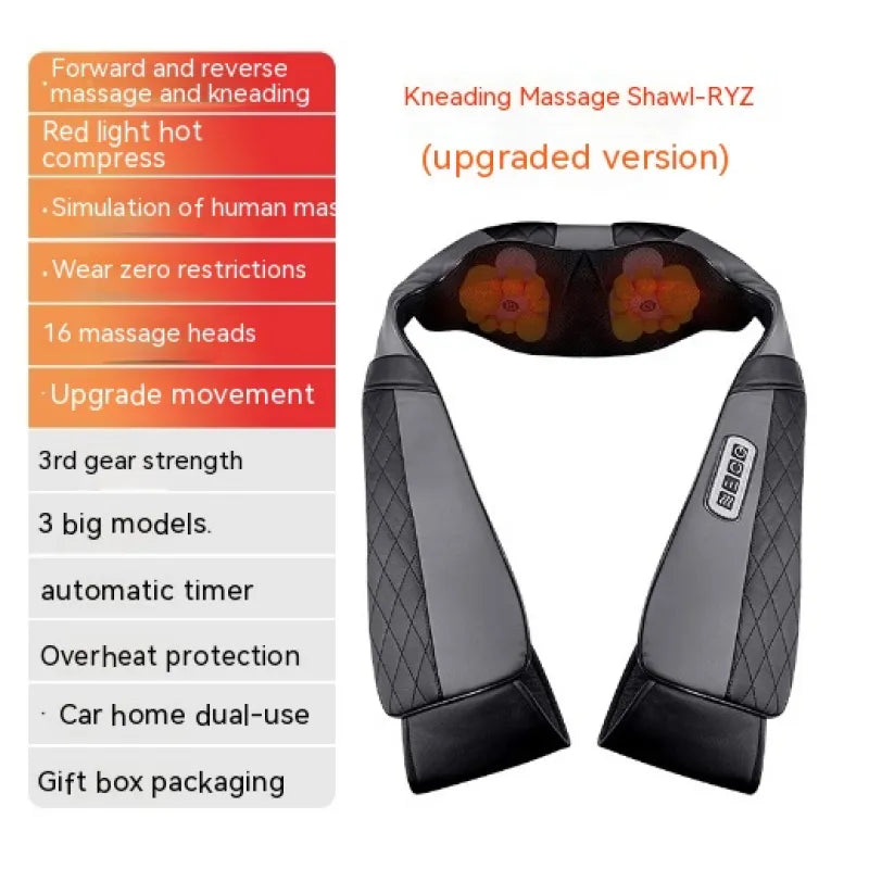 Multifunctional Shoulder & Neck Heat Massager - Portable Pain Relief for Home, Office & Travel - Perfect for Relaxation & Muscle Therapy