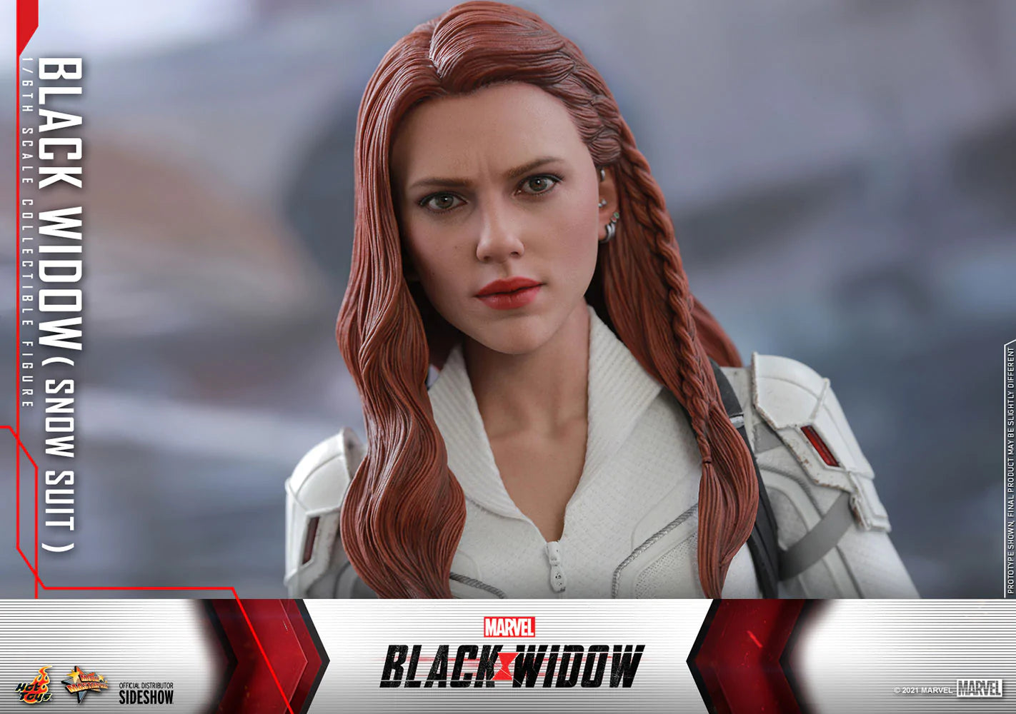 Hot Toys Marvel Comics Black Widow (Snow Suit Version) 1/6 Scale Collectible Action Figure - Perfect for Display, Collection, and Marvel Fans Gift