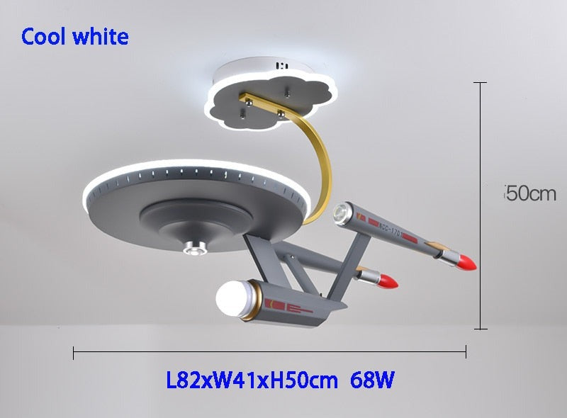 Galaxy LED Night Light for Kids Room - Space-Themed Nursery Decor, Cool Starship Design for Bedroom, Perfect for Bedtime, Playroom & Relaxation