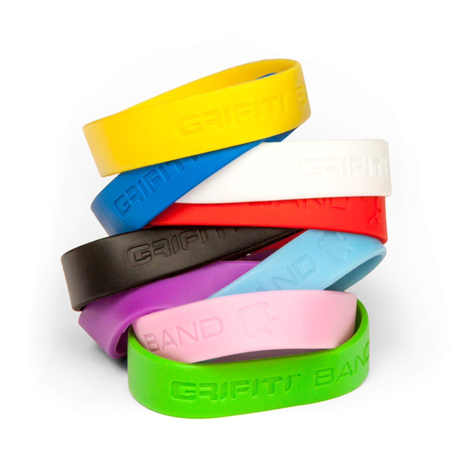Grifiti Band Joes 4 Inch 5 Pack Assorted Colors - Heat & Cold Resistant, UV & Chemical Proof, Durable Silicone Rubber Bands for Books, Camera Lens, Art Supplies, Cooking, Gift Wrapping, Exercise Equipment & Bag Organization - Perfect for Home, Office & Outdoor Use