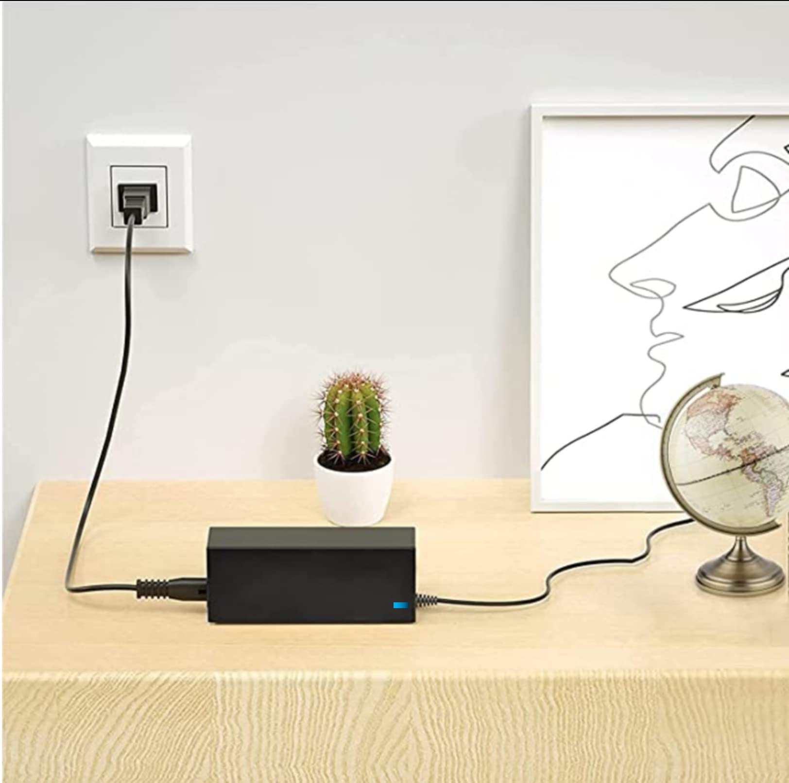 12V AC/DC Power Adapter with 8-Port Splitter for Samsung DVR Models SDR-B84300/SDR-B74301/SDR-B74081/SDR-B85300/SDR-B75303 - Compatible Replacement Charger for Digital Video Recorders - Perfect for Home & Office Security Camera Systems
