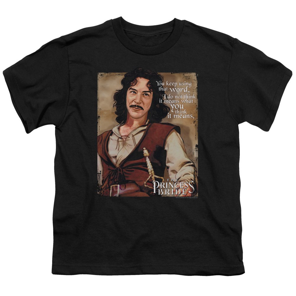 Princess Bride Youth Word T-Shirt - Cute Graphic Tee for Girls, Funny Movie Quote Shirt, Perfect Gift for Birthday & Cosplay - Great for Parties, School & Everyday Wear