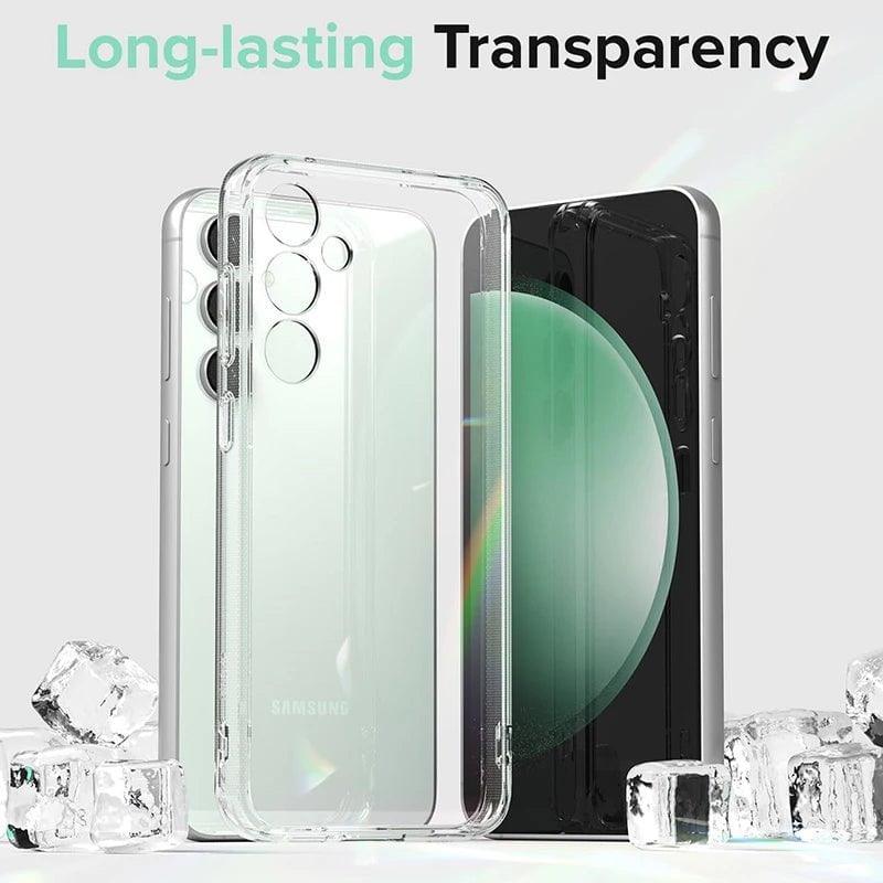 Samsung Galaxy S24 Clear Silicone TPU Phone Case - Shockproof Protective Cover for Everyday Use, Work & Travel