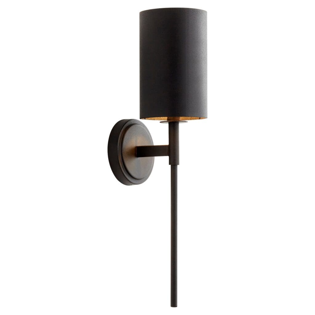 Cyan Design 11261 Verlicht Wall Mount Sconce - Black Noir Finish for Bedroom, Living Room, or Hallway Lighting