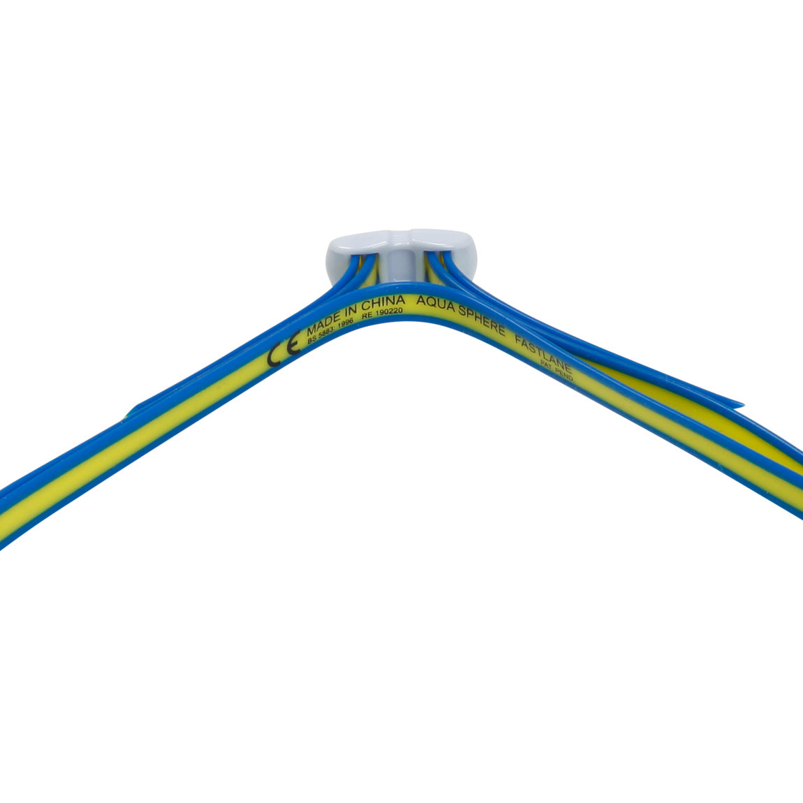 Aqua Sphere Fastlane.A Blue/Yellow Blue Tinted Swim Goggles - Anti-Fog UV Protection for Competitive Swimming, Triathlon & Open Water Training
