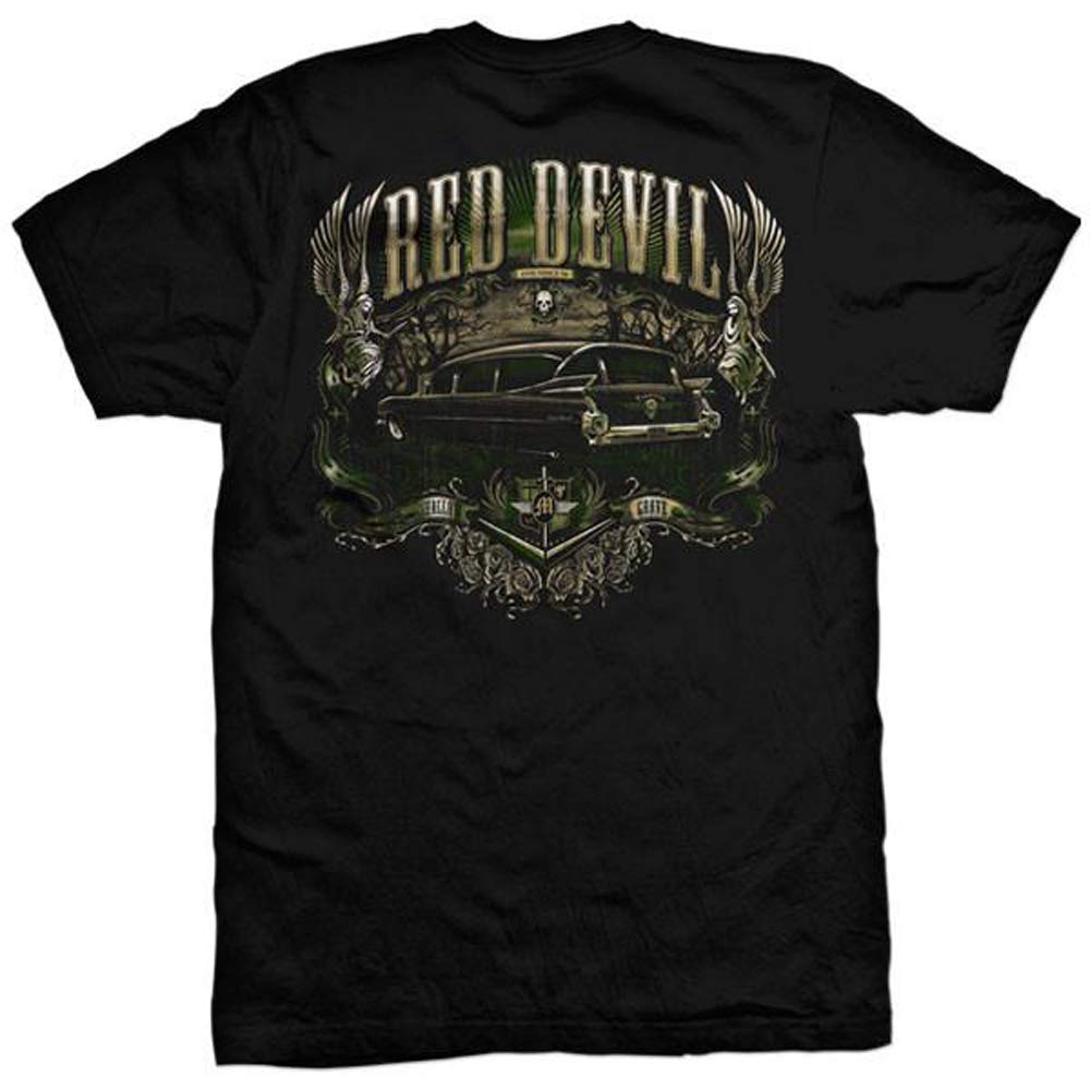 Red Devil Clothing Shallow Grave T-Shirt - Gothic Horror Graphic Tee for Men & Women | Perfect for Halloween, Metal Concerts & Dark Fashion Lovers