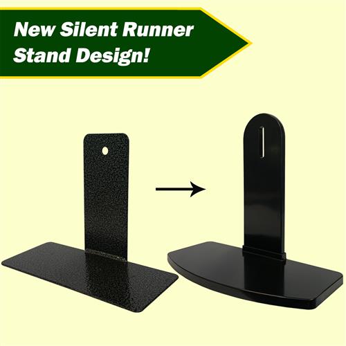Silent Runner Wheel 12 Replacement Stand - Durable Hamster Exercise Wheel Base for Small Pets - Perfect for Cage Accessories & Rodent Enrichment Activities