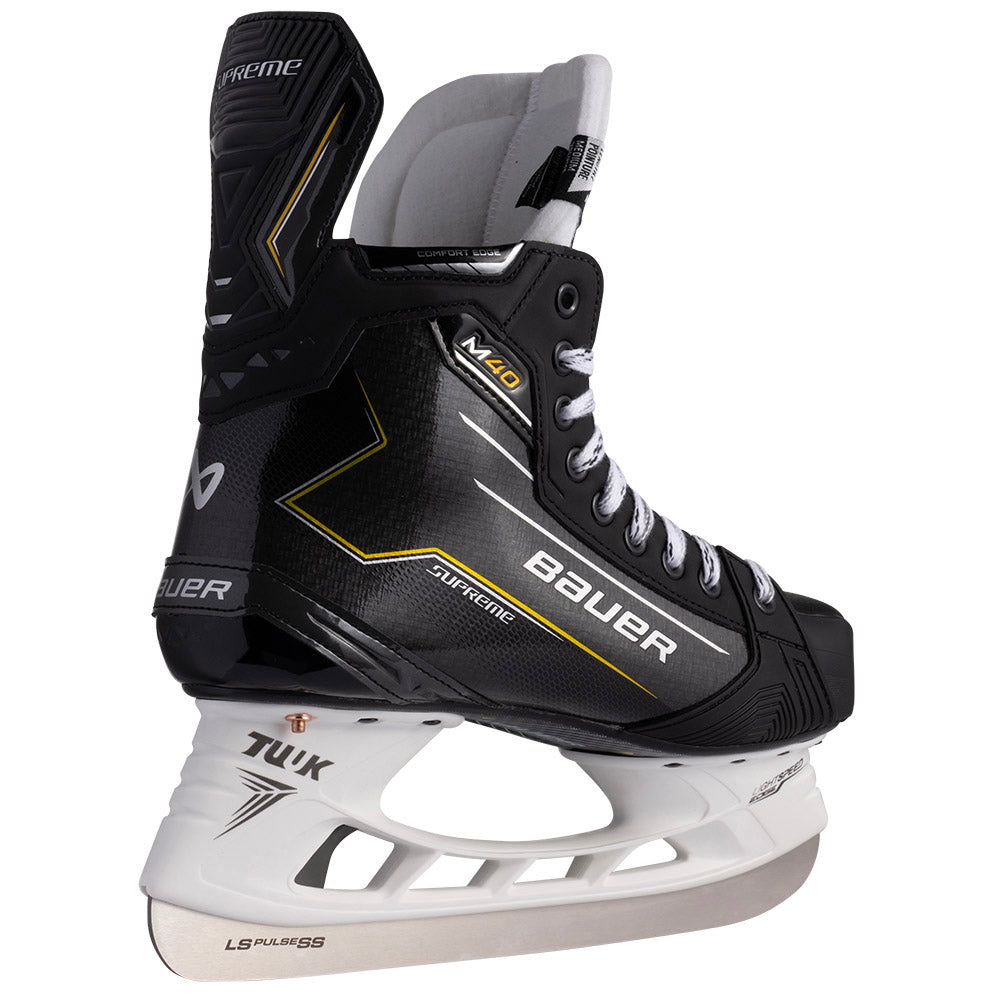 Bauer Supreme M40 Intermediate Ice Hockey Skates - Professional Performance for Youth & Adult Players - Perfect for Ice Rink, Hockey Practice & Competitive Games