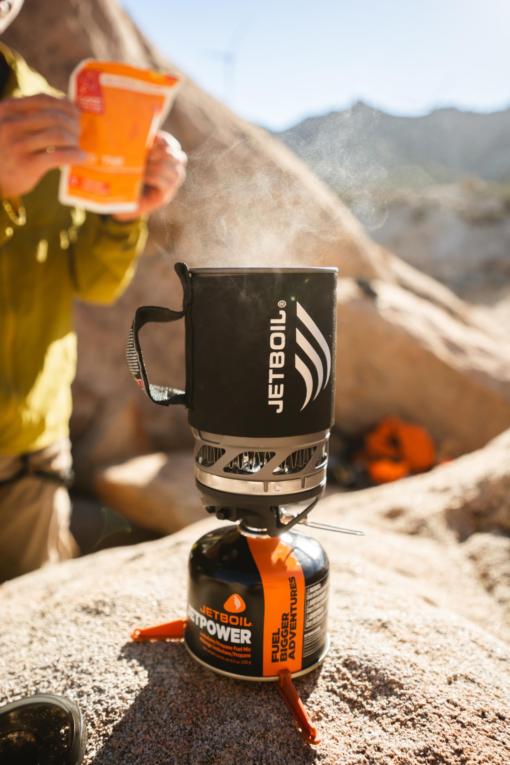 Jetboil MicroMo Lightweight Backpacking Stove - Adjustable Flame Control for Precise Cooking | Perfect for Camping, Hiking & Outdoor Adventures