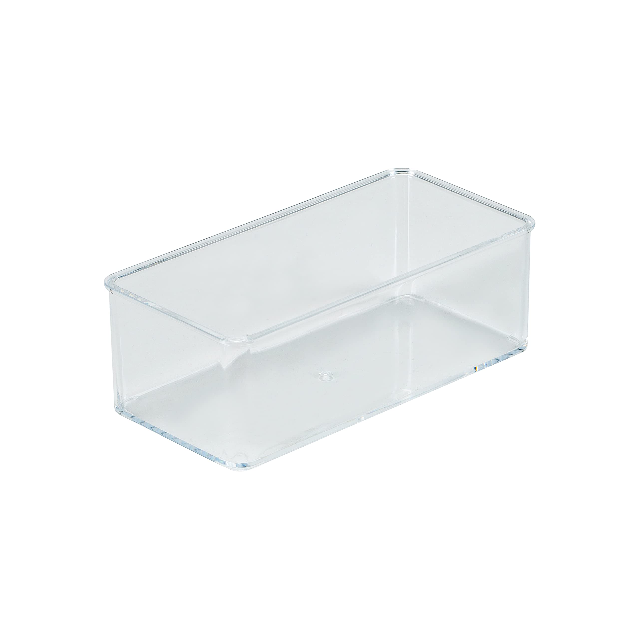 Simplify Small Multi-Purpose Drawer Organizer - Transparent Storage Box for Desk, Office, Bathroom & Cosmetics | Home & Office Organization Accessories | Perfect for Makeup, Stationery & Small Item Storage