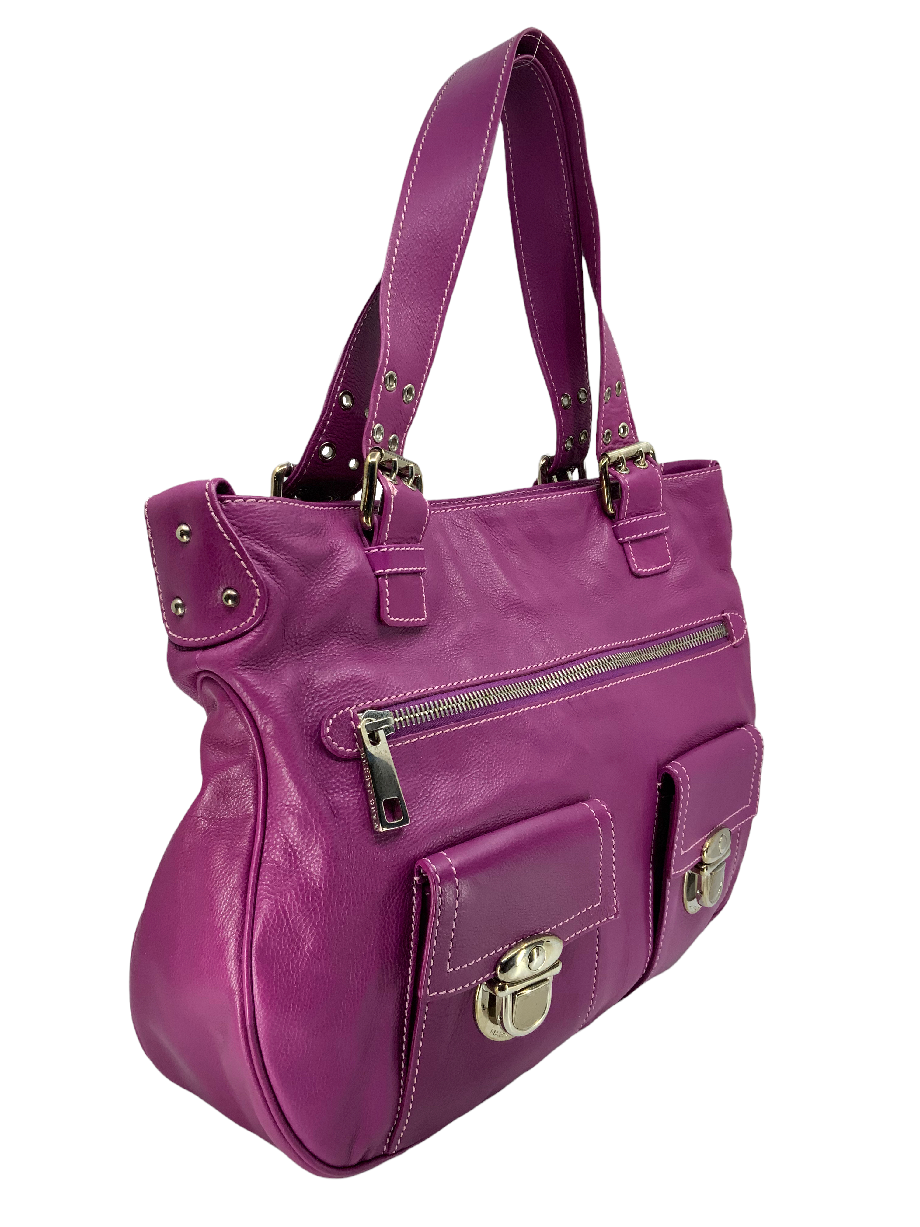 Marc Jacobs Large New Stella Calfskin Leather Handbag - Stylish Designer Tote for Women, Perfect for Work, Travel & Everyday Use