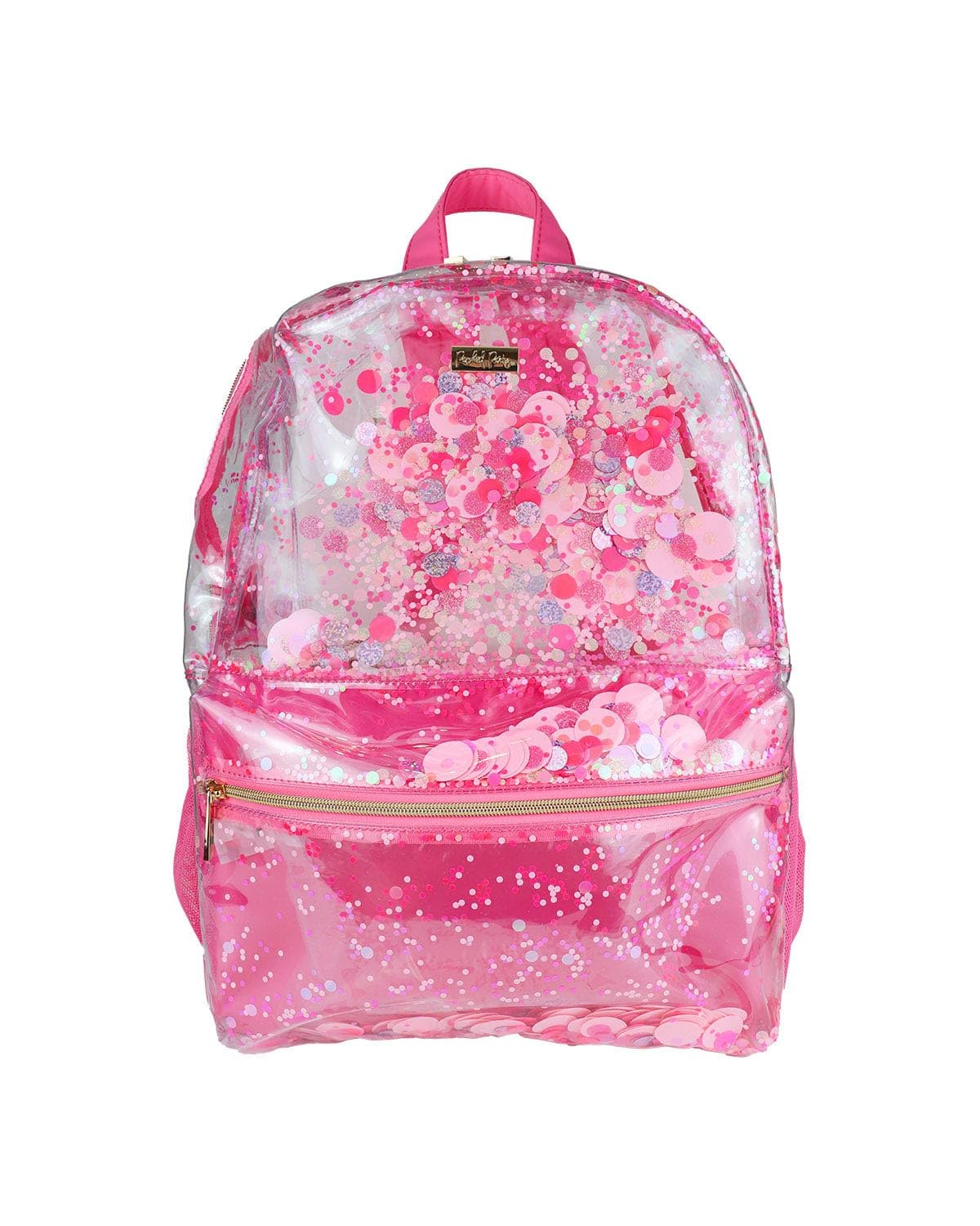 Packed Party Confetti Clear Backpack for Women - Fashionable Transparent Book Bag - Perfect for Work, Travel, Beach & School - Large Size Tote with Stylish Design