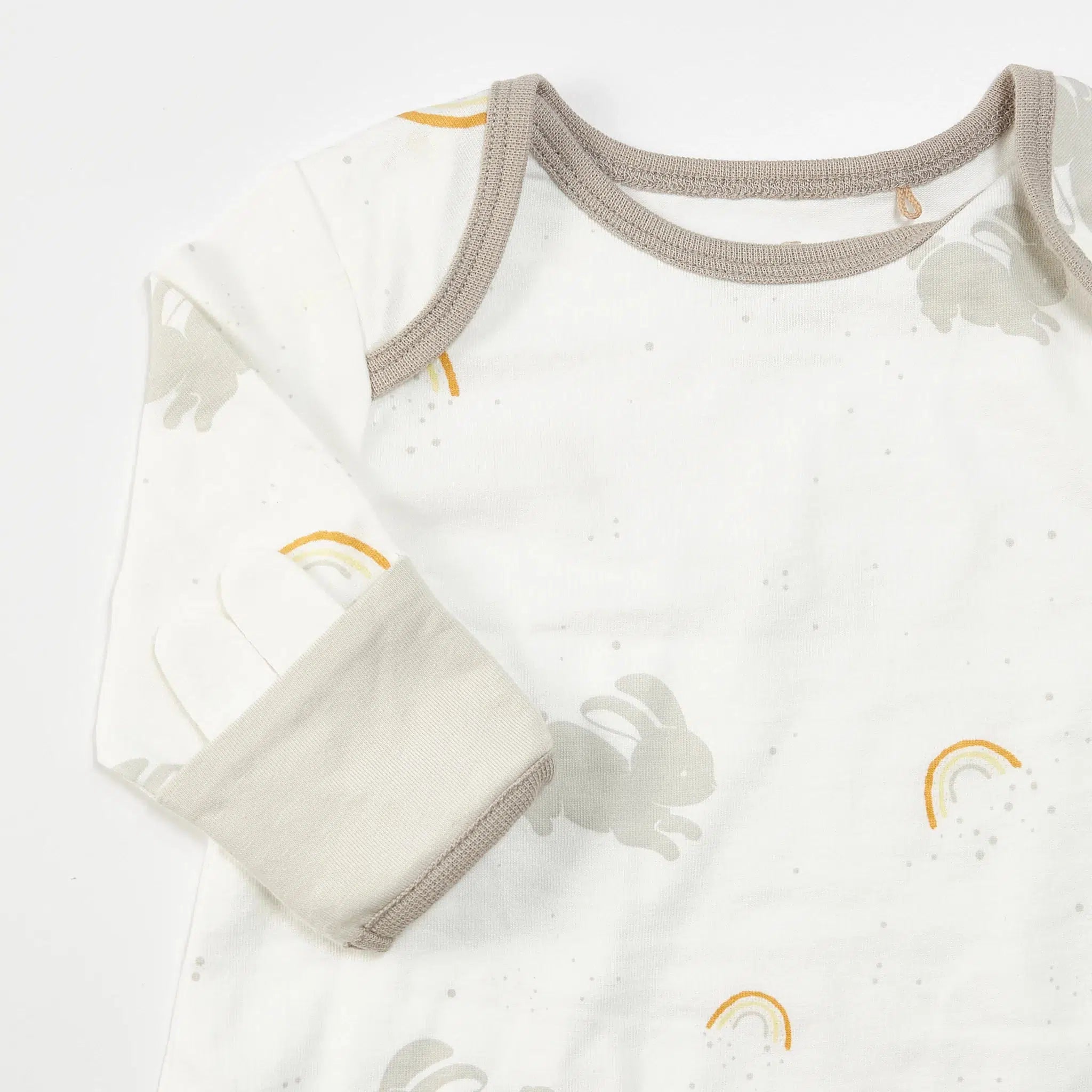 Little Sunshine Organic Baby Gown - Soft Cotton Newborn & Infant Sleepwear for Boys & Girls - Perfect for Nursery, Photoshoots & Special Occasions