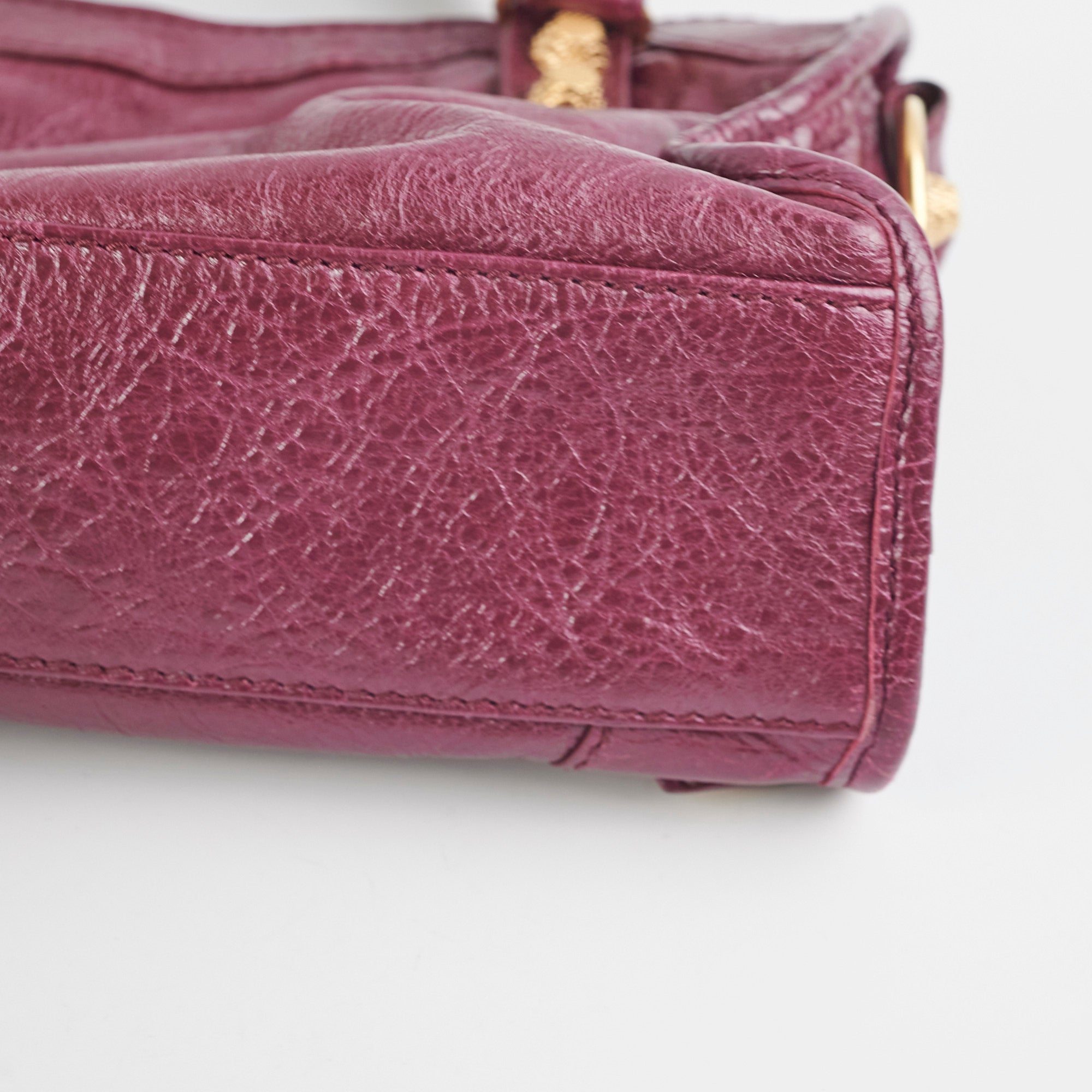 Balenciaga City Mini Crossbody Bag in Burgundy Leather - Stylish & Compact for Everyday Use, Travel, and Night Out