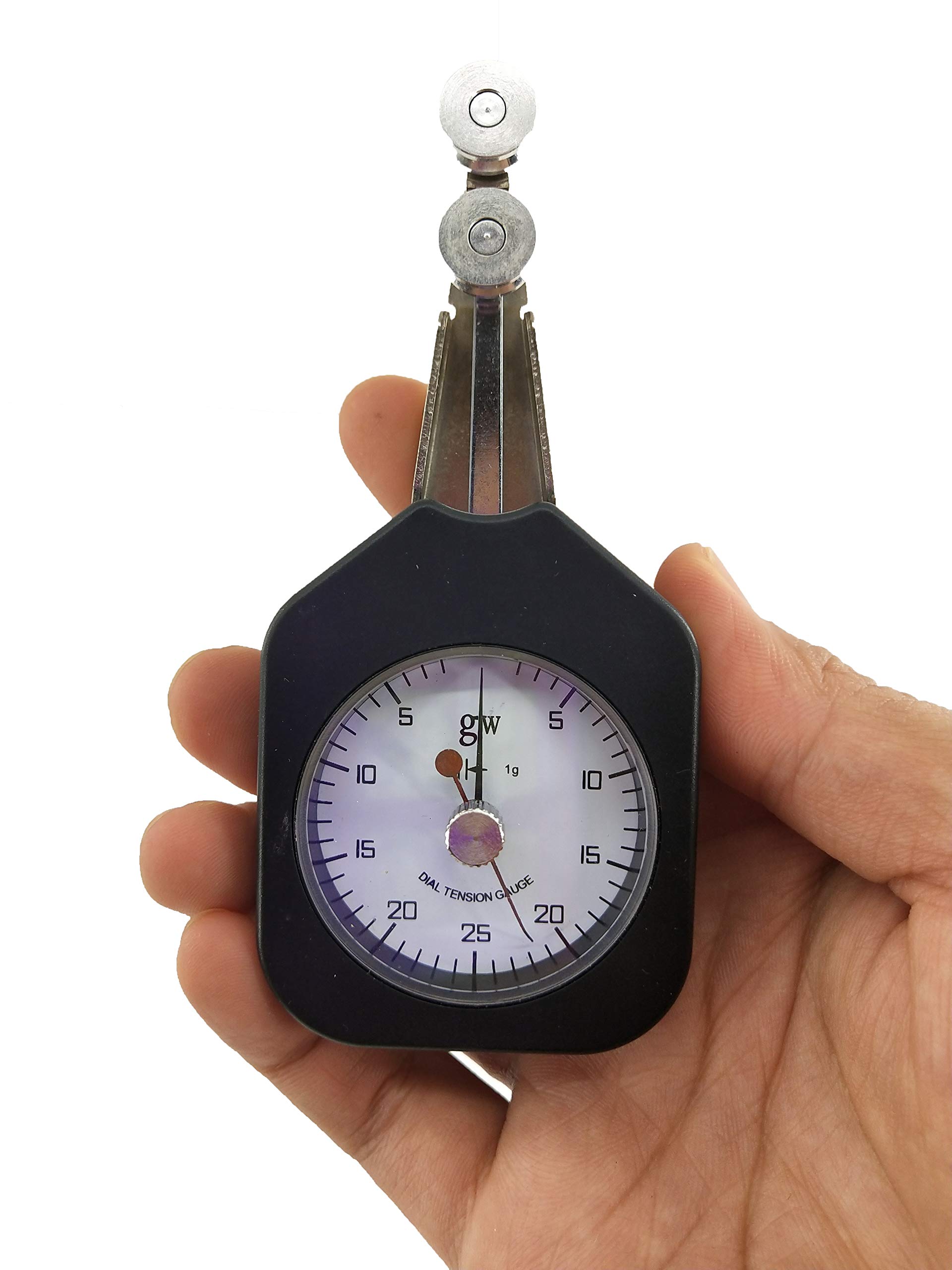 DTF-25 Double Needles Yarn Tension Meter Tester Gauge - 25-2-25gw Measurement Range for Textile Industry | Precise Thread Tension Measurement for Knitting, Weaving & Sewing Machines
