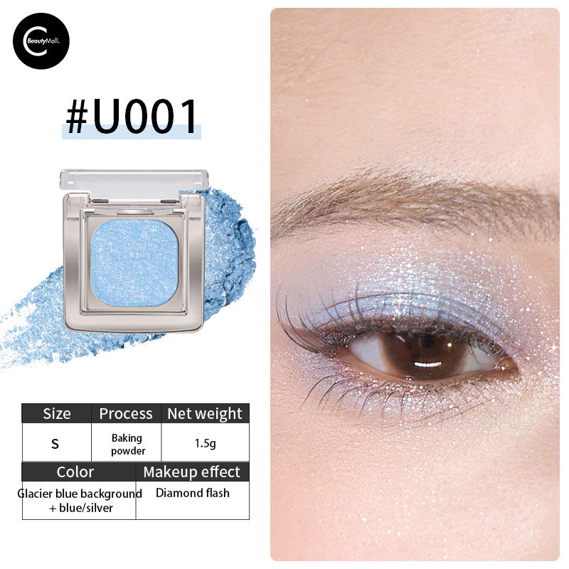 CHEERYEP (QIANYAN) Shimmering Crystal Foil Mono Eyeshadow - Long Lasting Pigmented Single Eyeshadow for Day & Night Makeup - Perfect for Party, Wedding & Special Occasions
