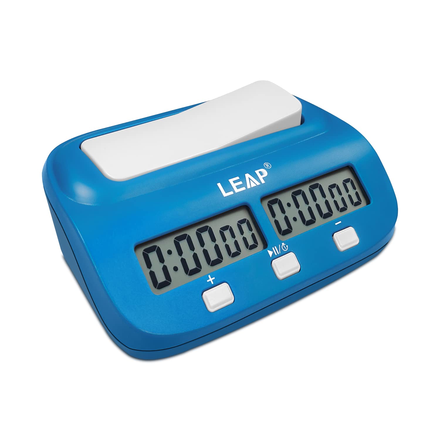 LEAP Digital Chess Clock Timer with Bonus & Delay Time Features - Professional Chess Timer for Chess, Go, Chinese Chess (Blue) - Perfect for Tournaments, Clubs & Home Games