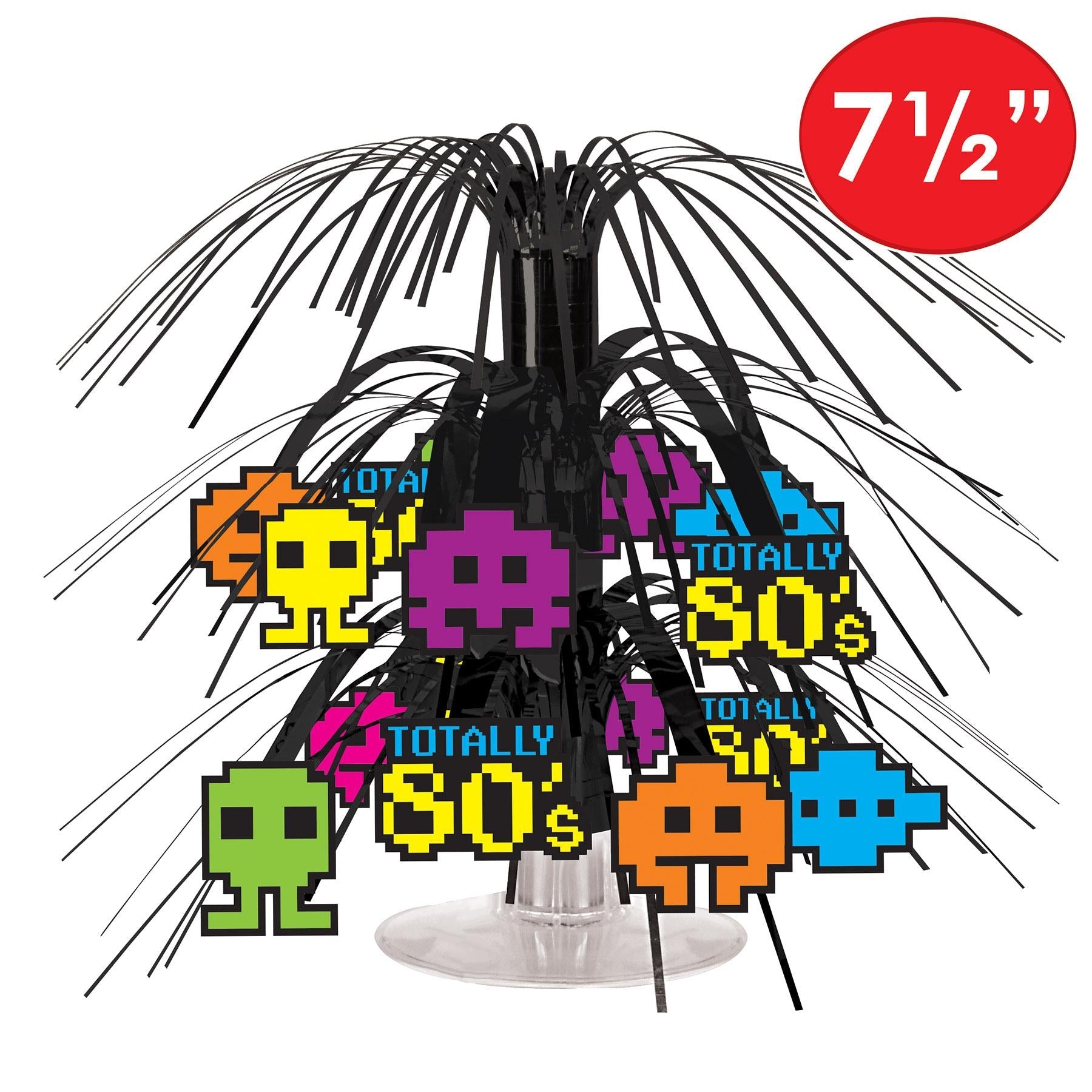 12 Pack Beistle 80's Mini Cascade Party Centerpiece - Retro Birthday Decorations for 80s Theme Party, Halloween, Graduation & Special Events