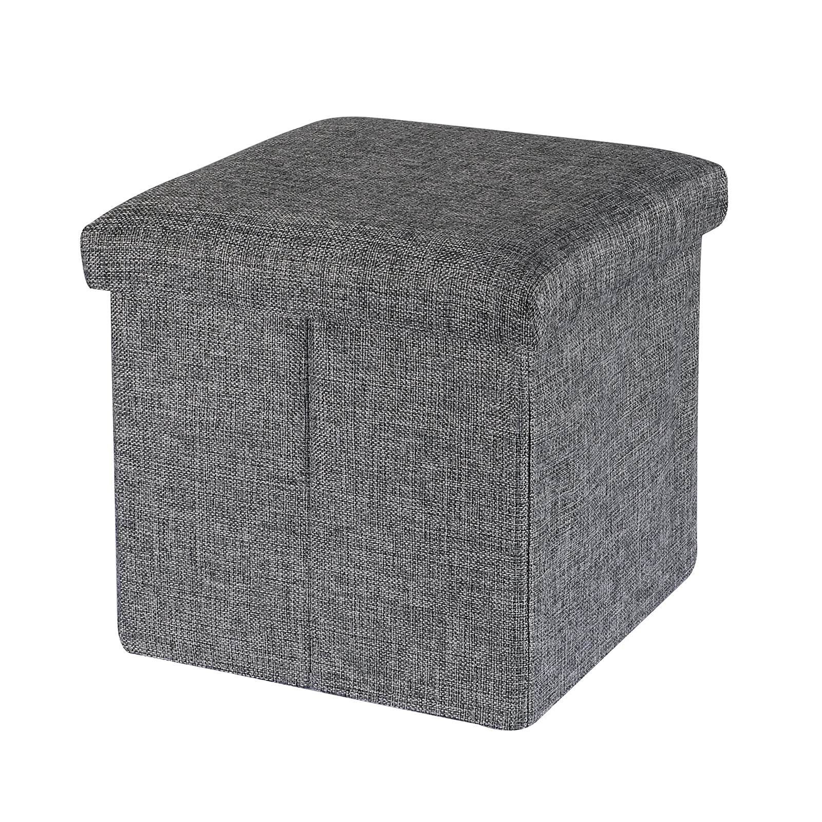 Foldable Storage Ottoman Footrest with Memory Foam Lid - 11.8