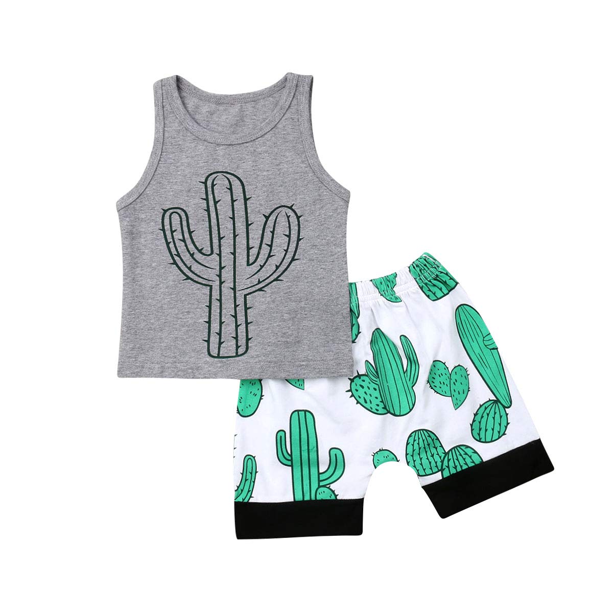 Toddler Boys Summer Outfits - Short Sleeve T-Shirt & Striped Shorts Set for Beach, Playground & Casual Wear | Mamas Boy Design