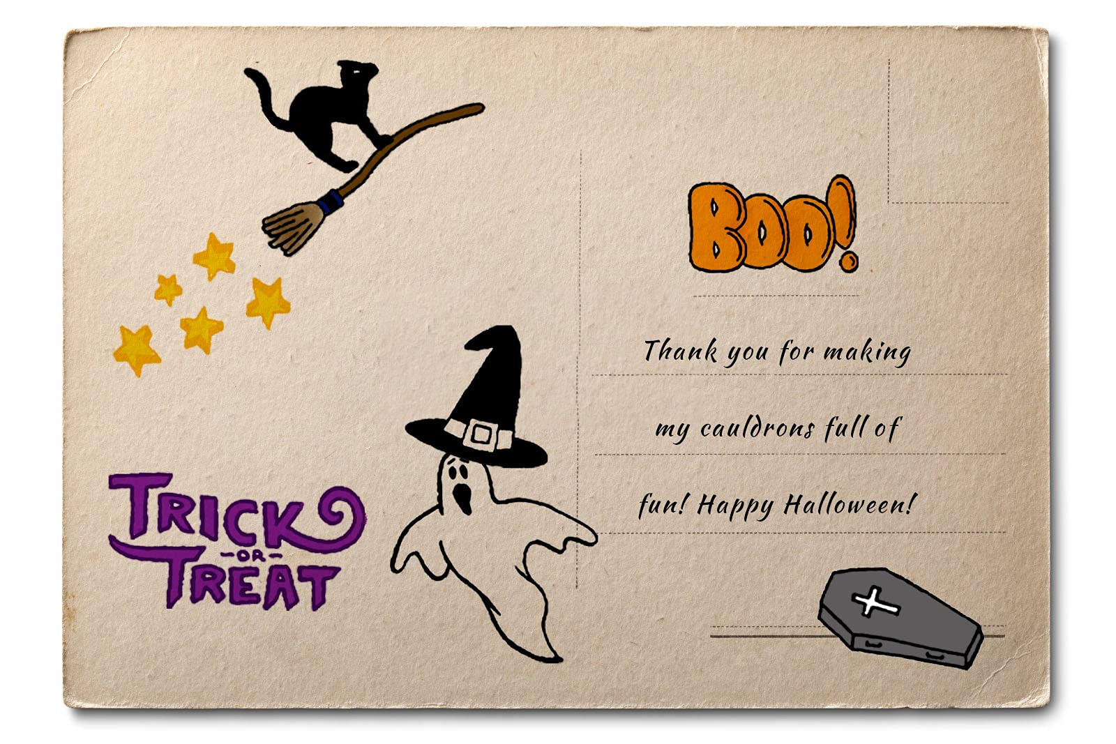 Halloween Silicone Clear Stamps Set - Coffin, Grave, Ghost & Bat Designs for Card Making, Scrapbooking, DIY Crafts - Perfect for Embossing, Album Decorations & Spooky Party Invitations