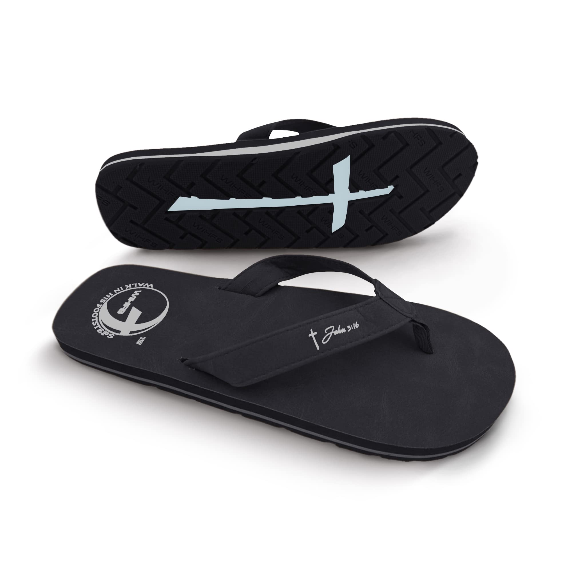 Women's Christian Sandals with John 3:16 Bible Verse - Comfortable Flip Flops for Church, Beach & Summer Wear - Faith-Based Footwear & Apparel