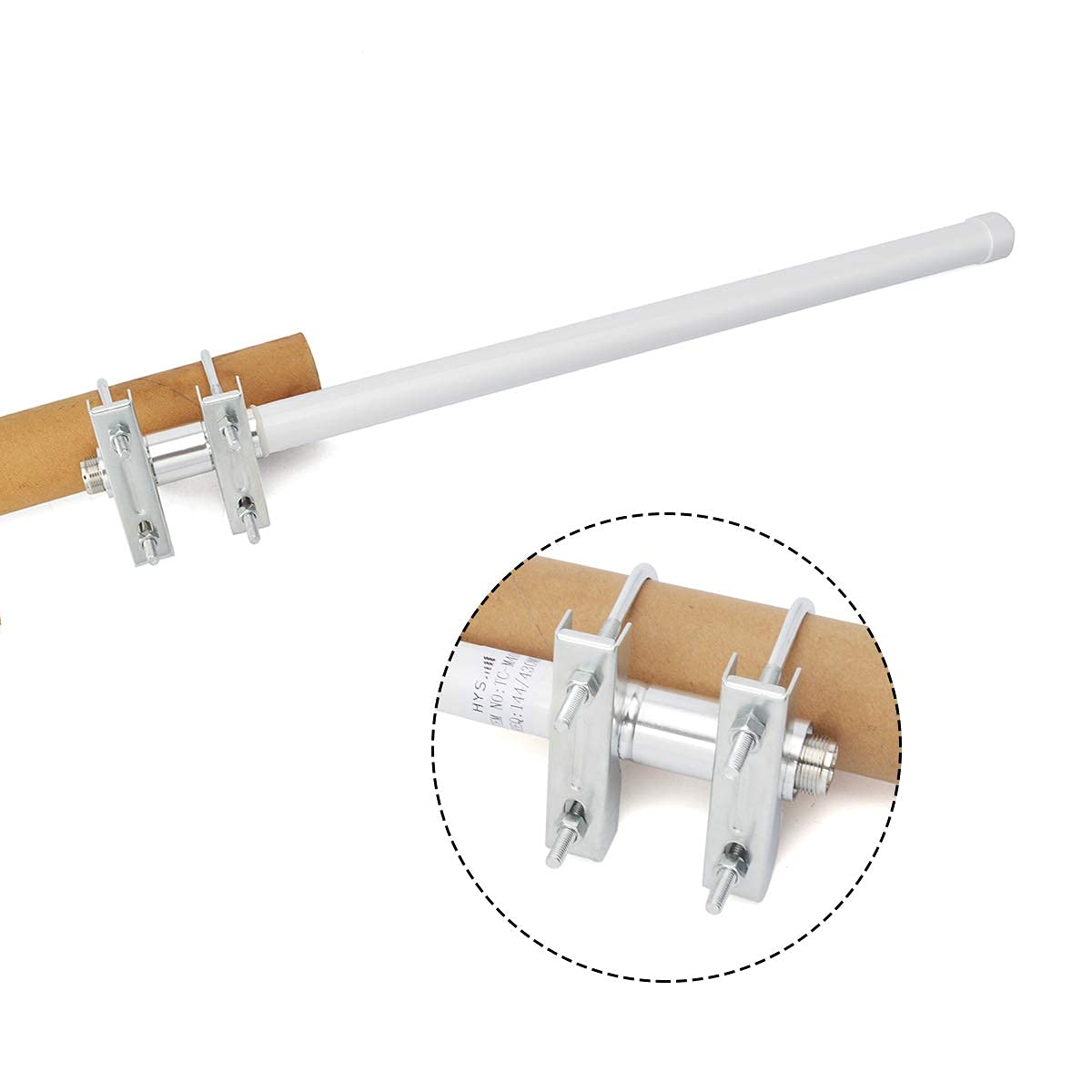 Dual Band Fiberglass Mobile Radio Antenna - UHF VHF 144/430MHz Base Antenna with SO239 Connector (15.7 Inch) for Ham Radio, Repeater & Mobile Transceiver - Includes Mounting Bracket | Ideal for Vehicle Installation & Emergency Communication